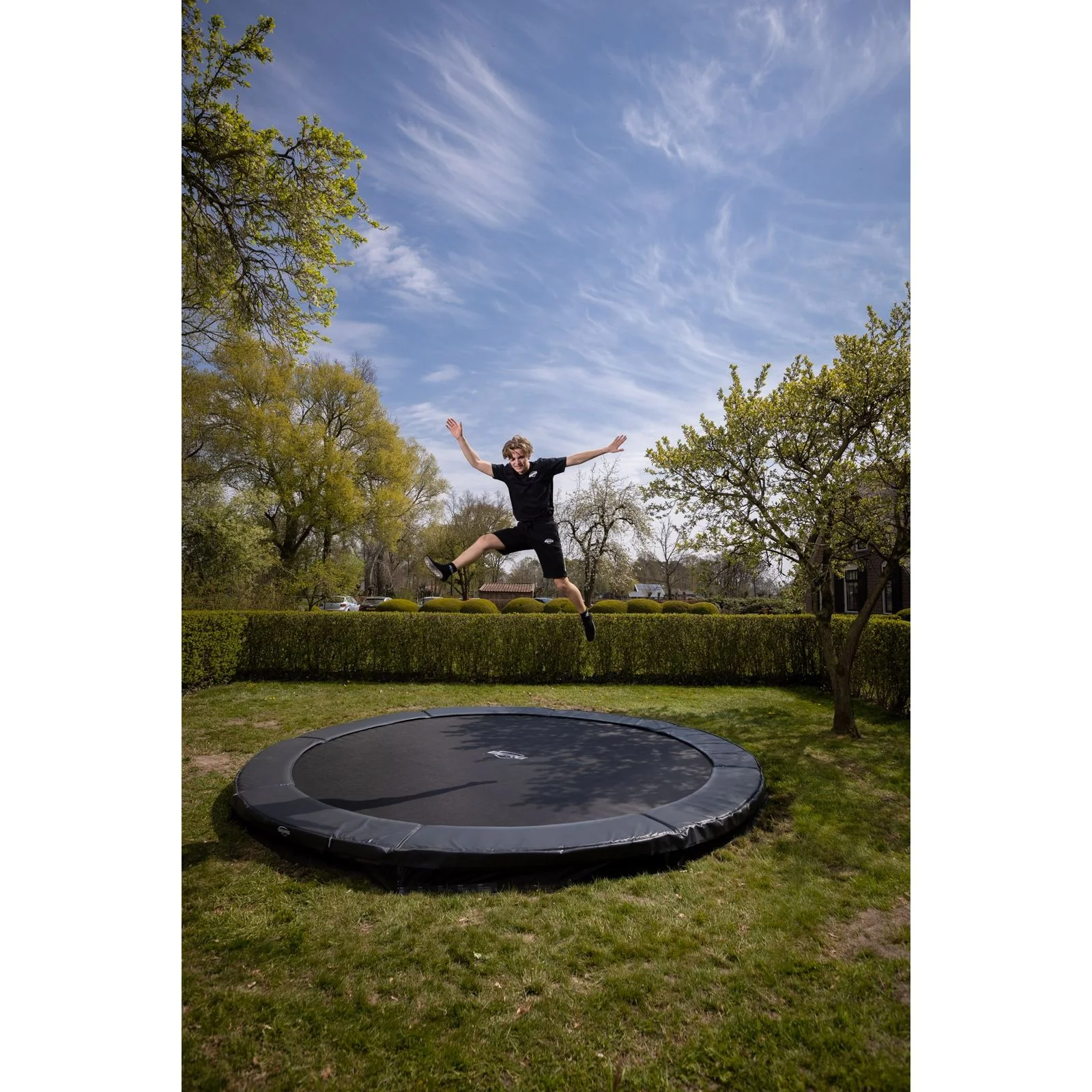 BERG SPORTS Favorit InGround 430 Trampoline Grey - Image 4