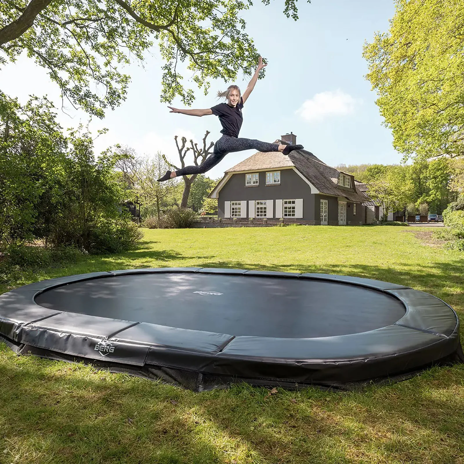 BERG SPORTS Grand Elite InGround 520 Trampoline Grey - Image 3