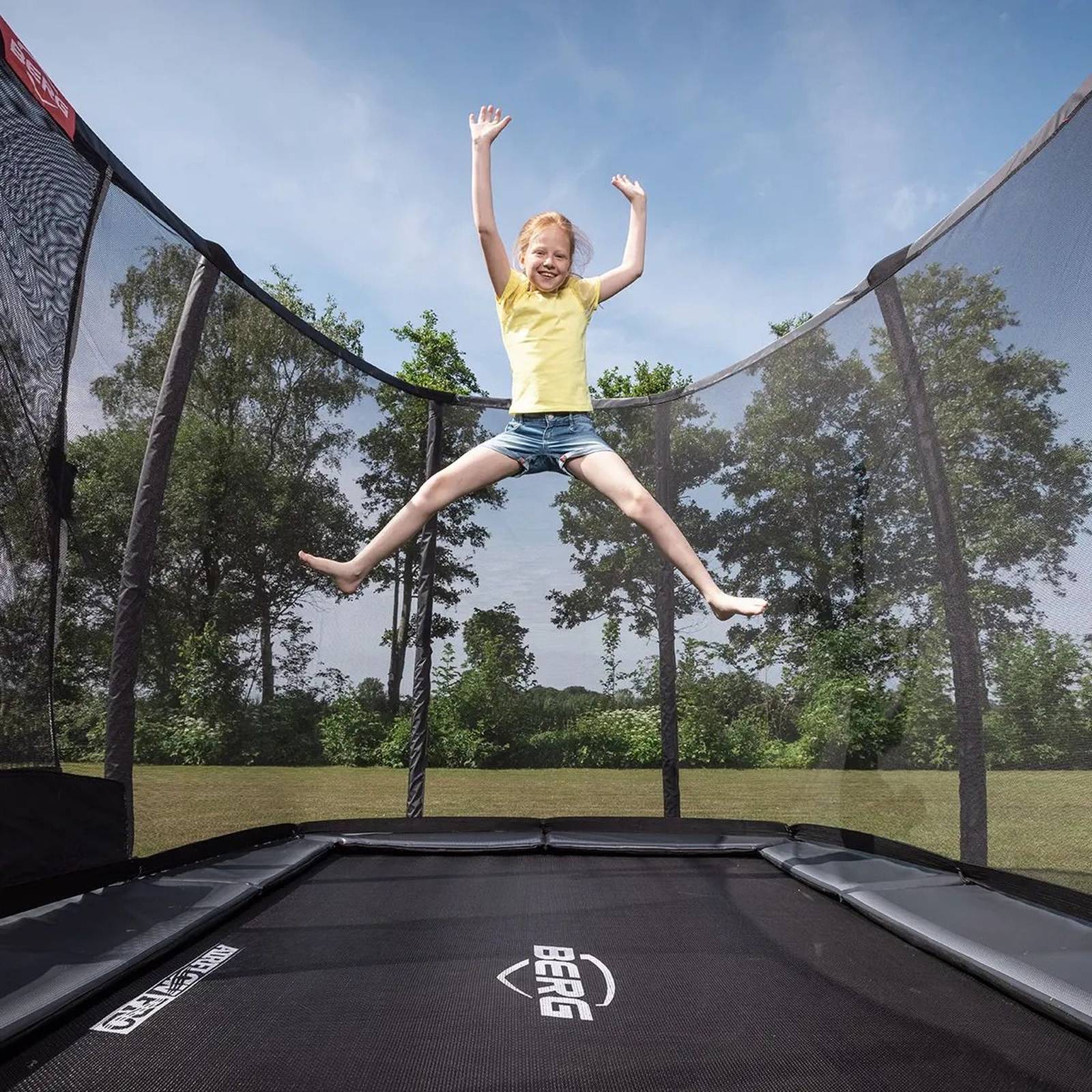 BERG Ultim Champion InGround 330 Trampoline Grey + Safety Net Deluxe - Image 3