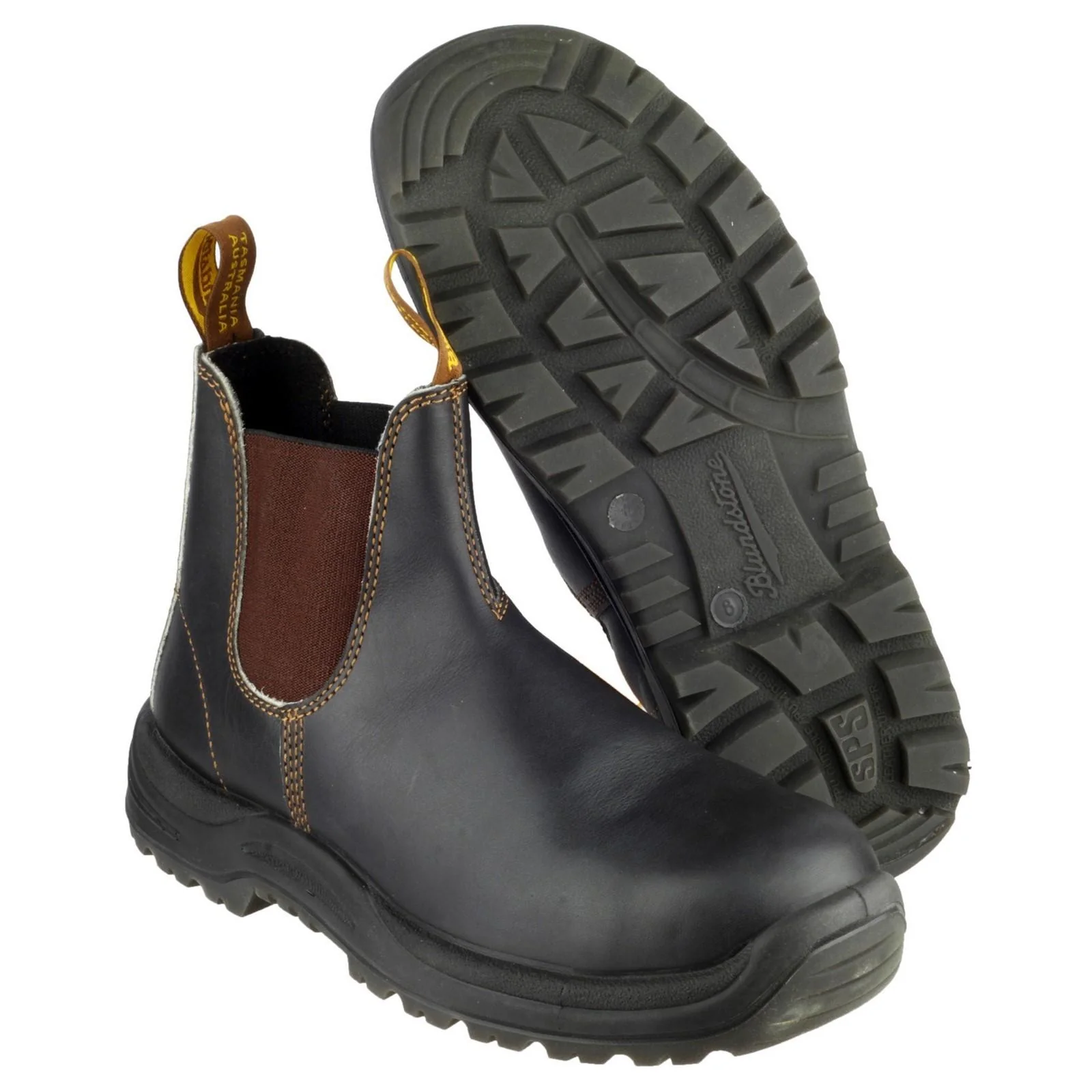 Blundstone Unisex 192 Industrial Safety Boot Stout Brown - Image 4