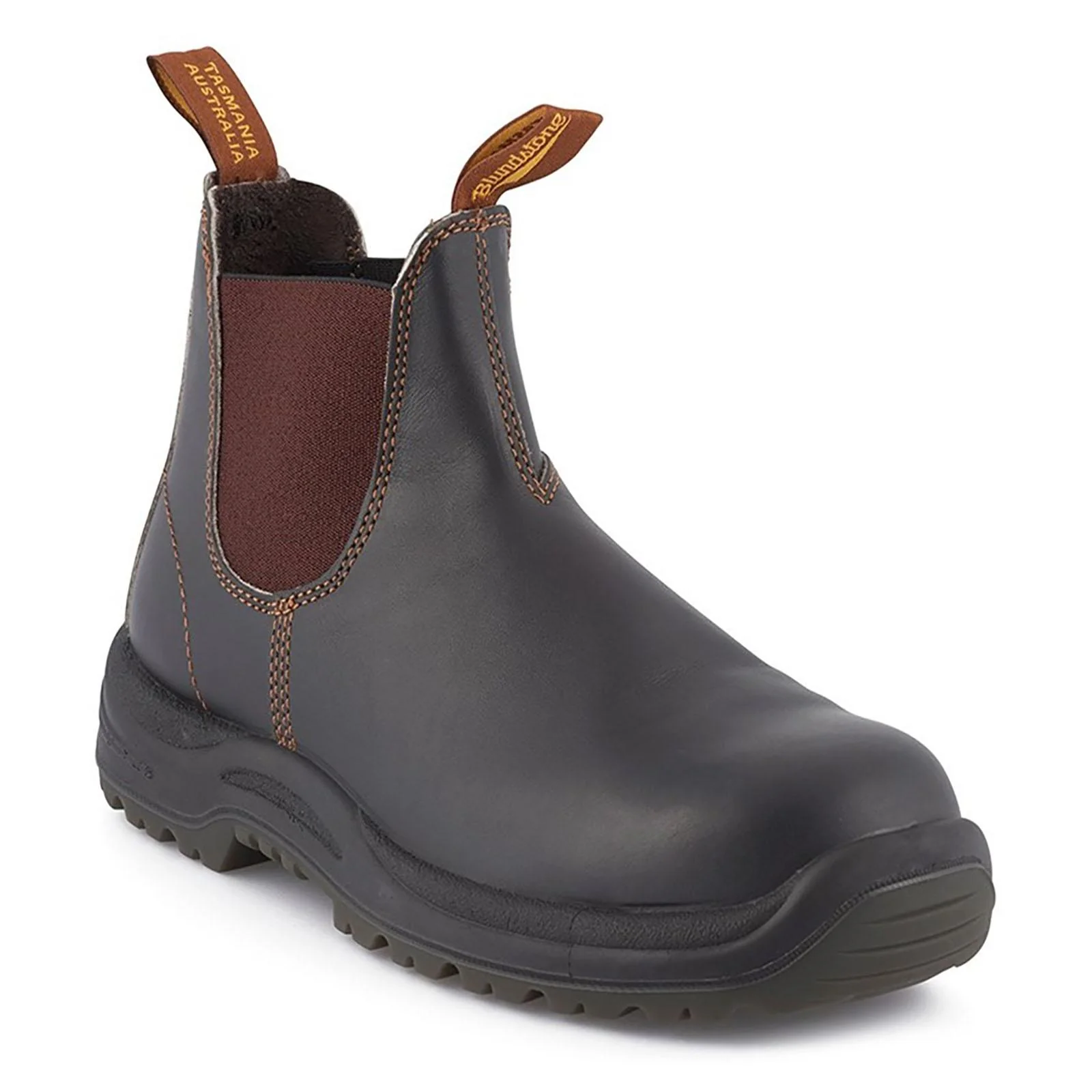 Blundstone Unisex 192 Industrial Safety Boot Stout Brown - Image 5