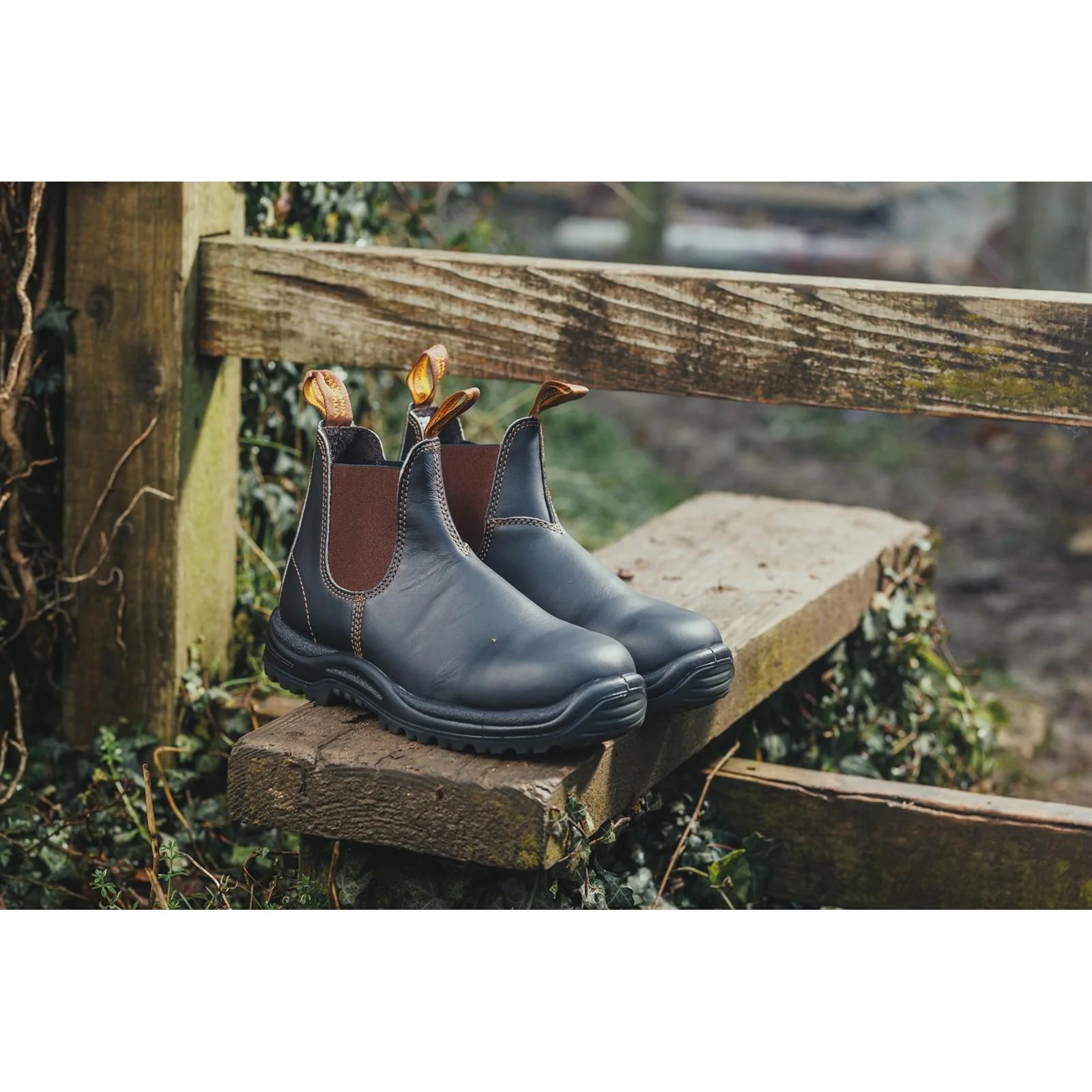 Blundstone Unisex 192 Industrial Safety Boot Stout Brown - Image 6