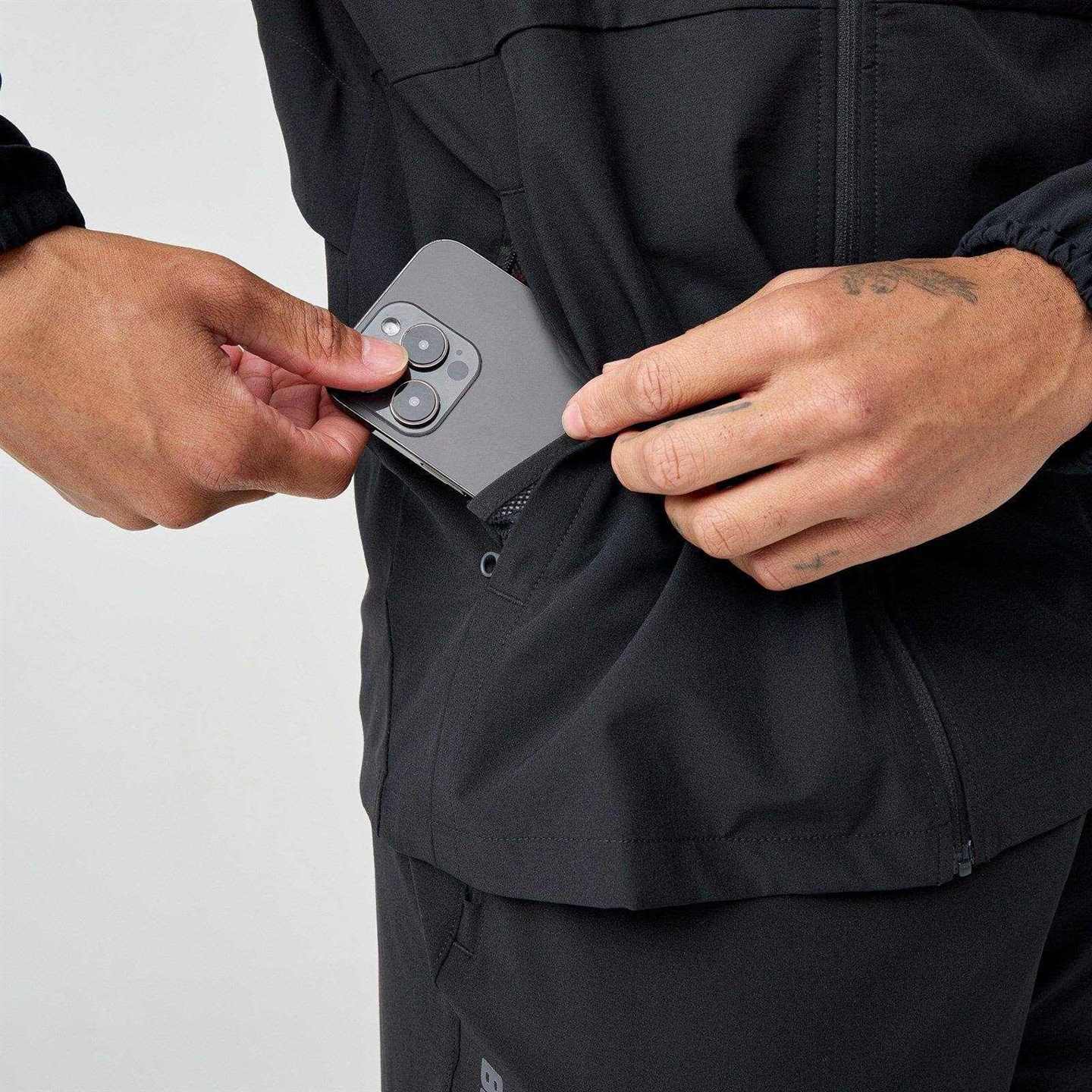Brooks Canopy Mens Wind and Water Resistant Running Jacket - Image 4