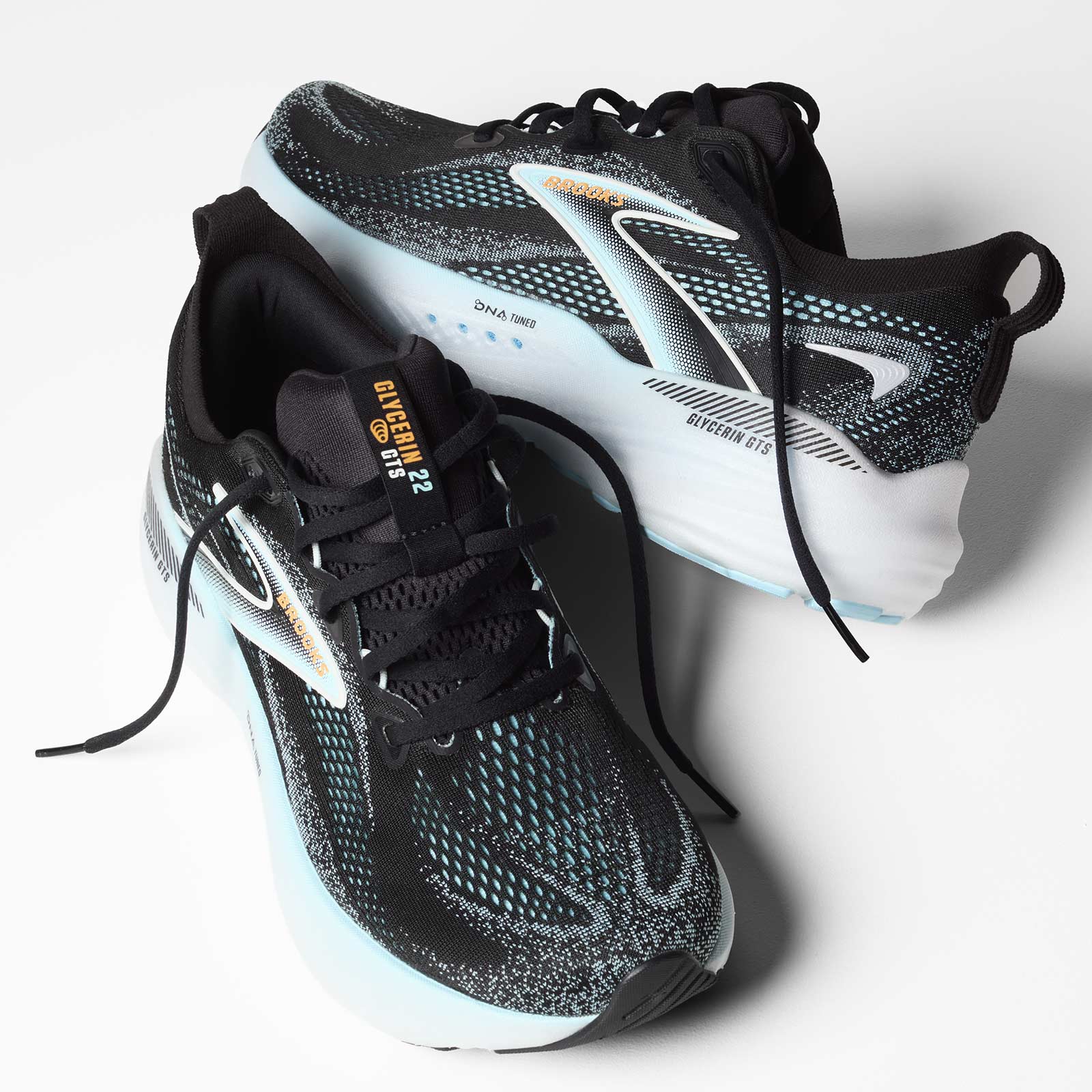 Brooks Mens Glycerin 22 GTS Black - Image 8