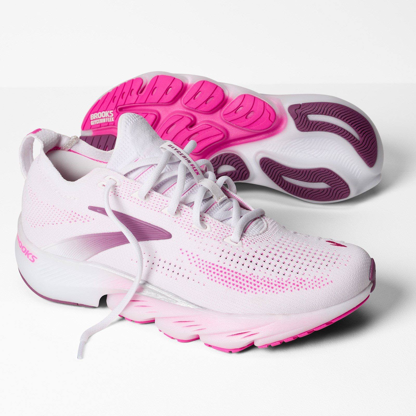 Brooks Womens Glycerin Flex Running Shoes Pink - Image 8