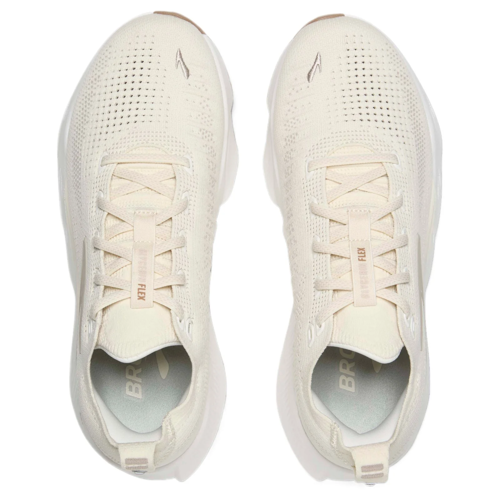 Brooks Womens Glycerin Flex Running Shoes White - Image 3