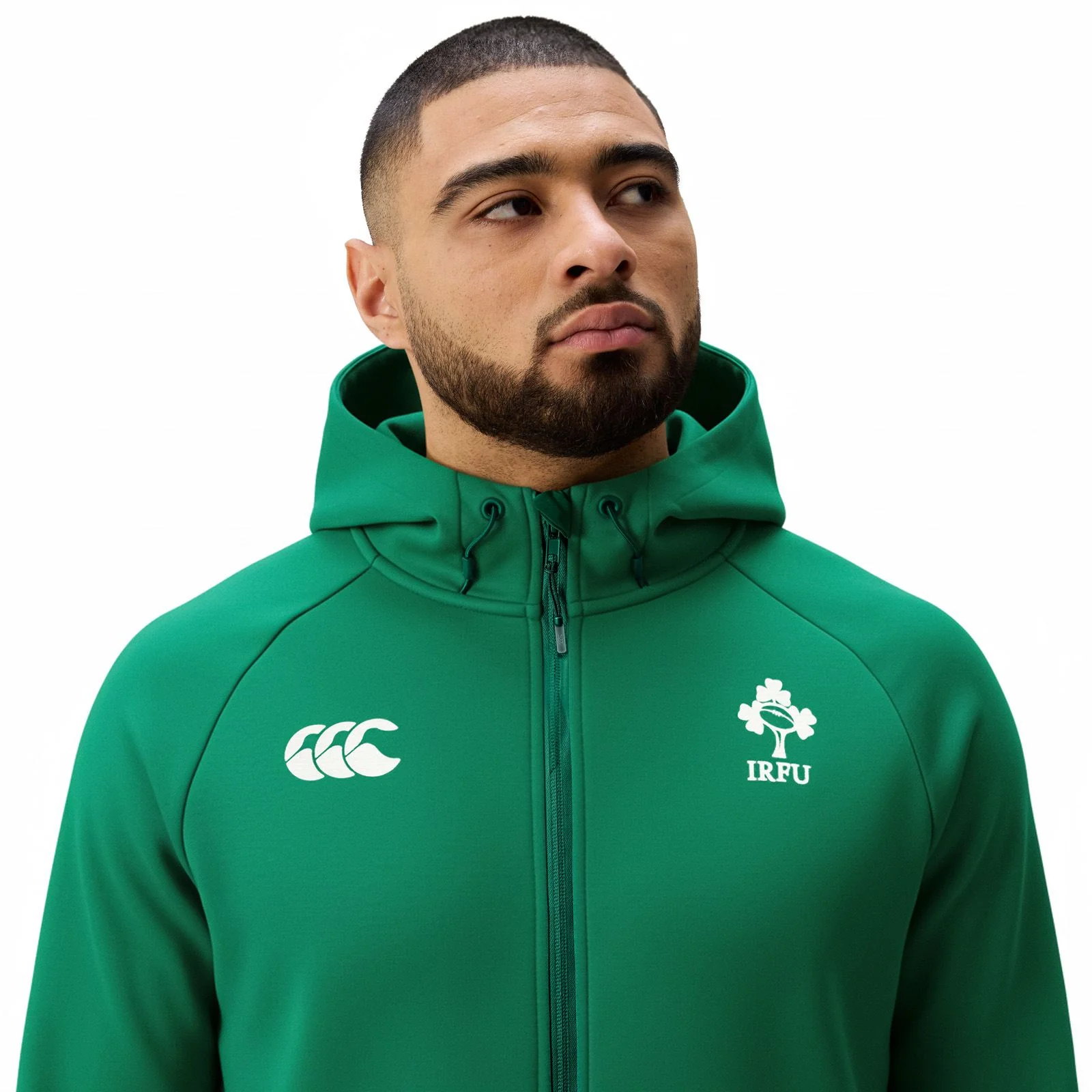 Canterbury IRFU Ireland Rugby 2025/26 Mens Tech Train Hoodie - Image 3