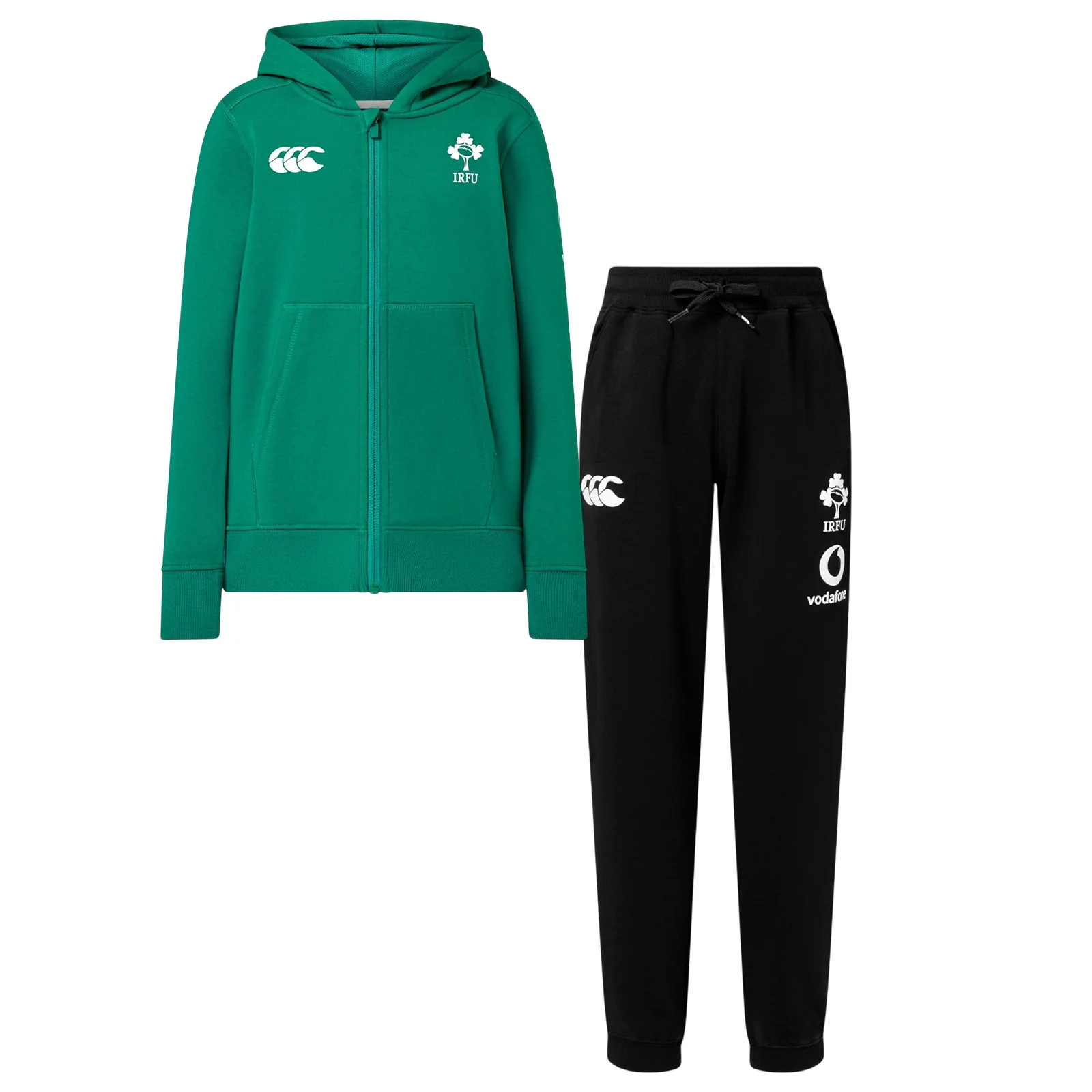 Canterbury IRFU Ireland Rugby 2025/26 Kids Tracksuit Set