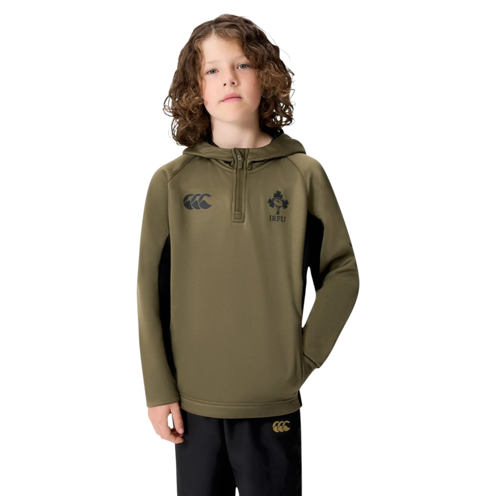 Canterbury IRFU Ireland Rugby Team Half-Zip Kids Training Hoodie