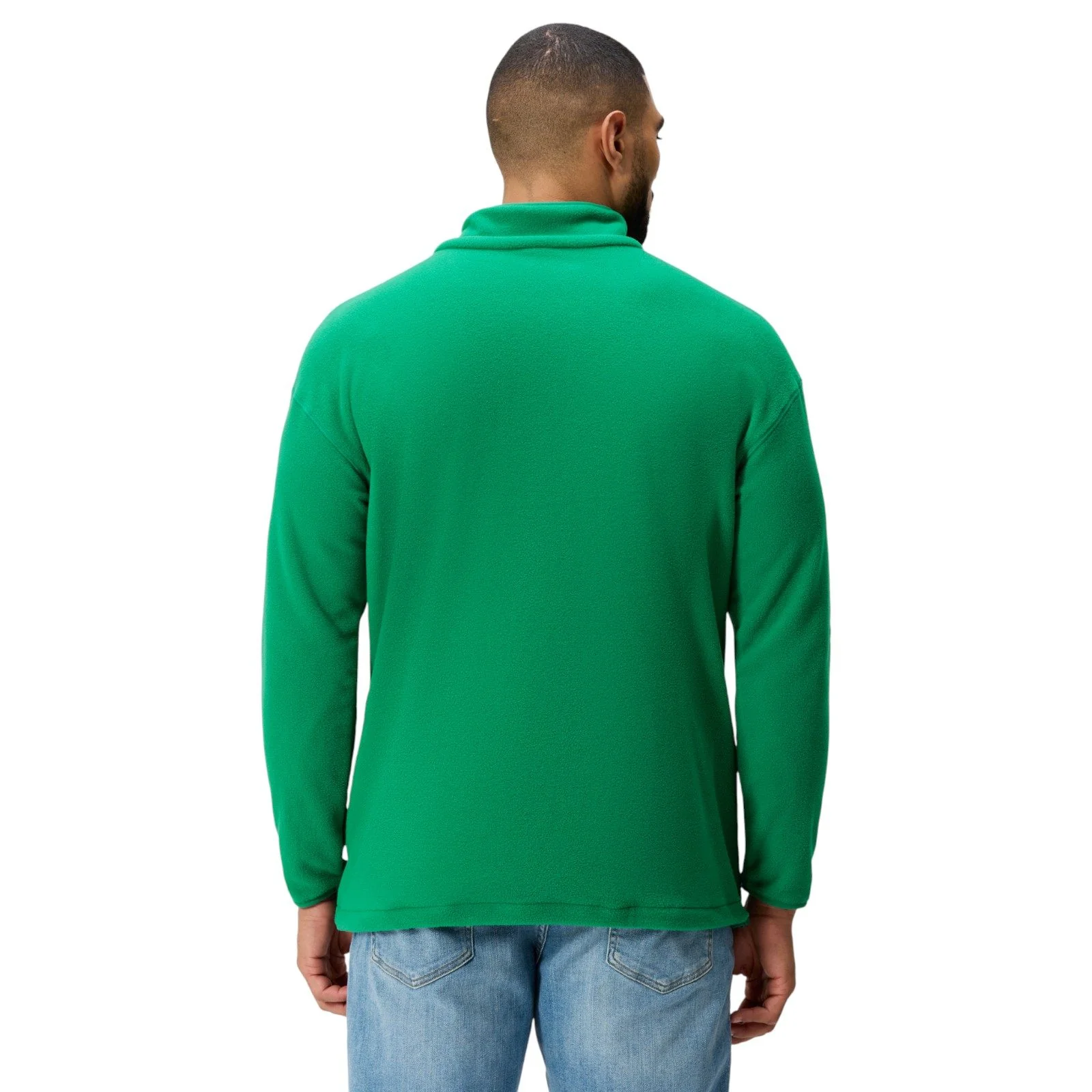 Canterbury IRFU Ireland Rugby Mens Half-Zip Retro Fleece Top - Image 2
