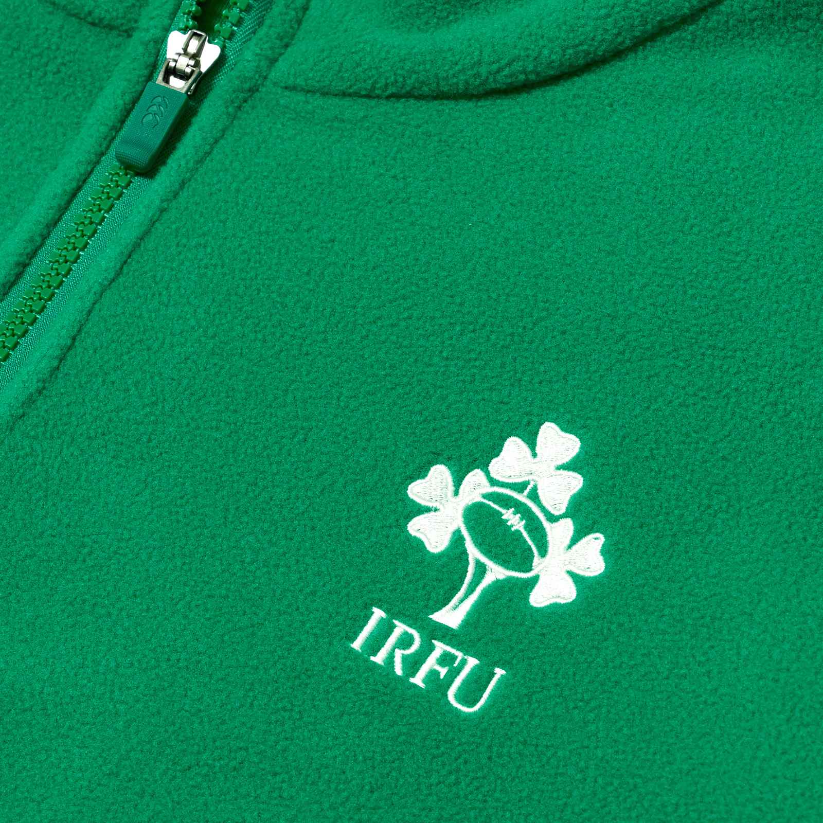 Canterbury IRFU Ireland Rugby Mens Half-Zip Retro Fleece Top - Image 6