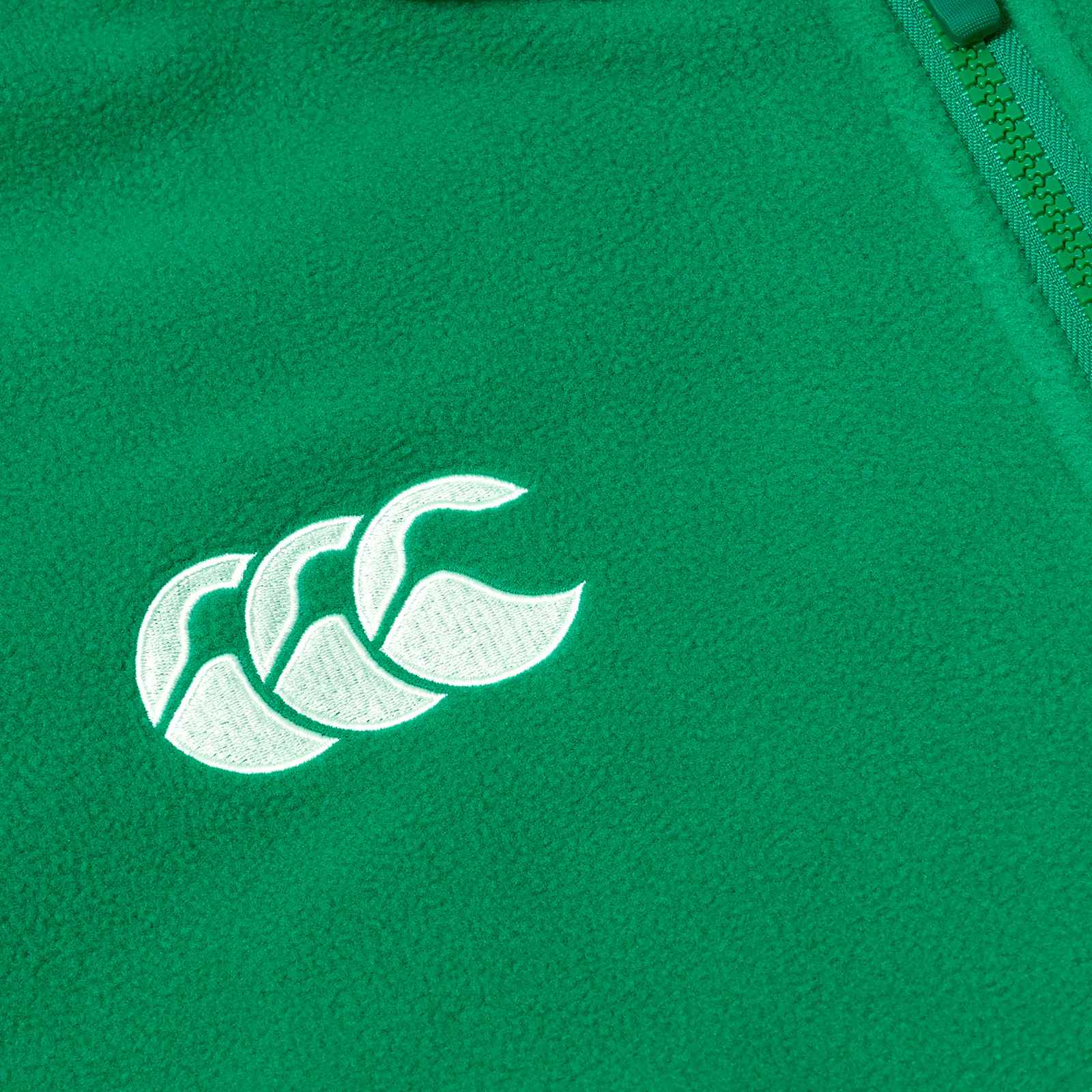 Canterbury IRFU Ireland Rugby Mens Half-Zip Retro Fleece Top - Image 7