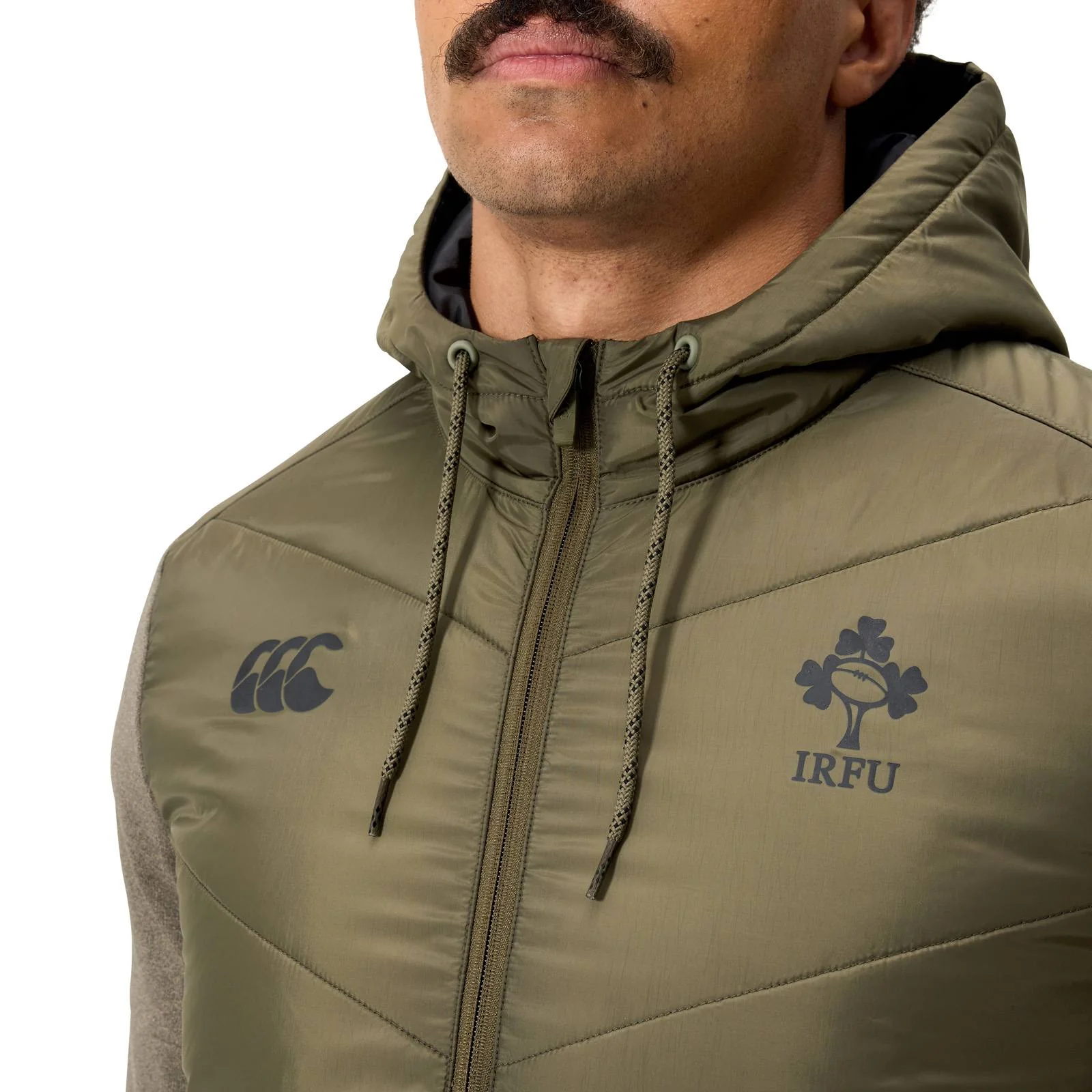 Canterbury Ireland IRFU Rugby 2025/26 Mens Hybrid Padded Jacket - Image 4