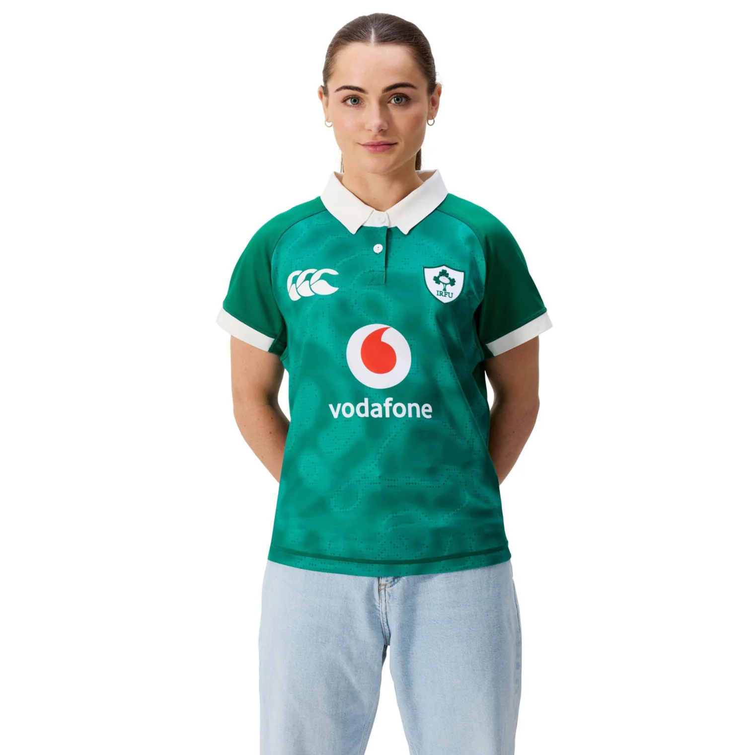 Canterbury IRFU Ireland Rugby 2025/26 Womens Home Pro Jersey - Image 3