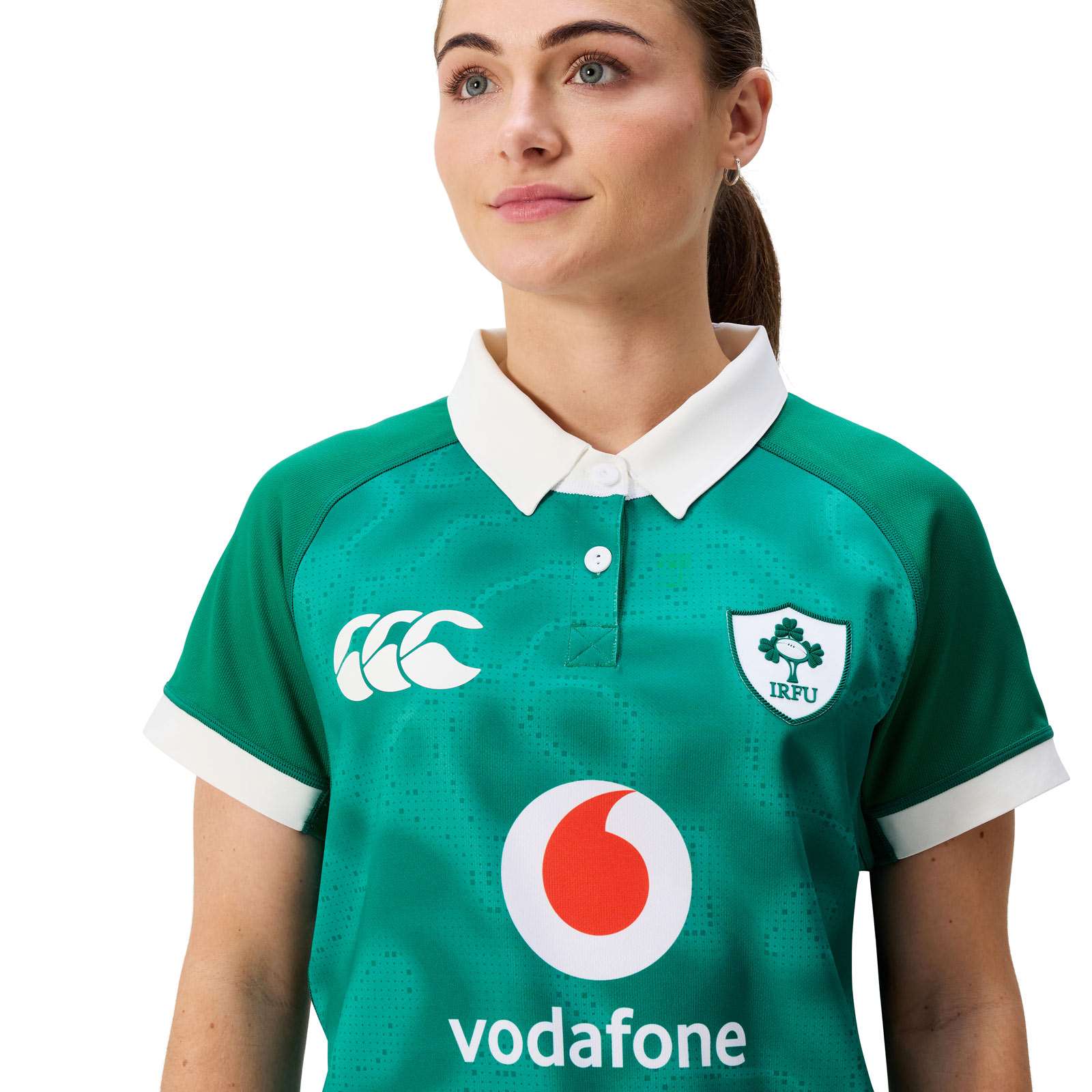 Canterbury IRFU Ireland Rugby 2025/26 Womens Home Pro Jersey - Image 5