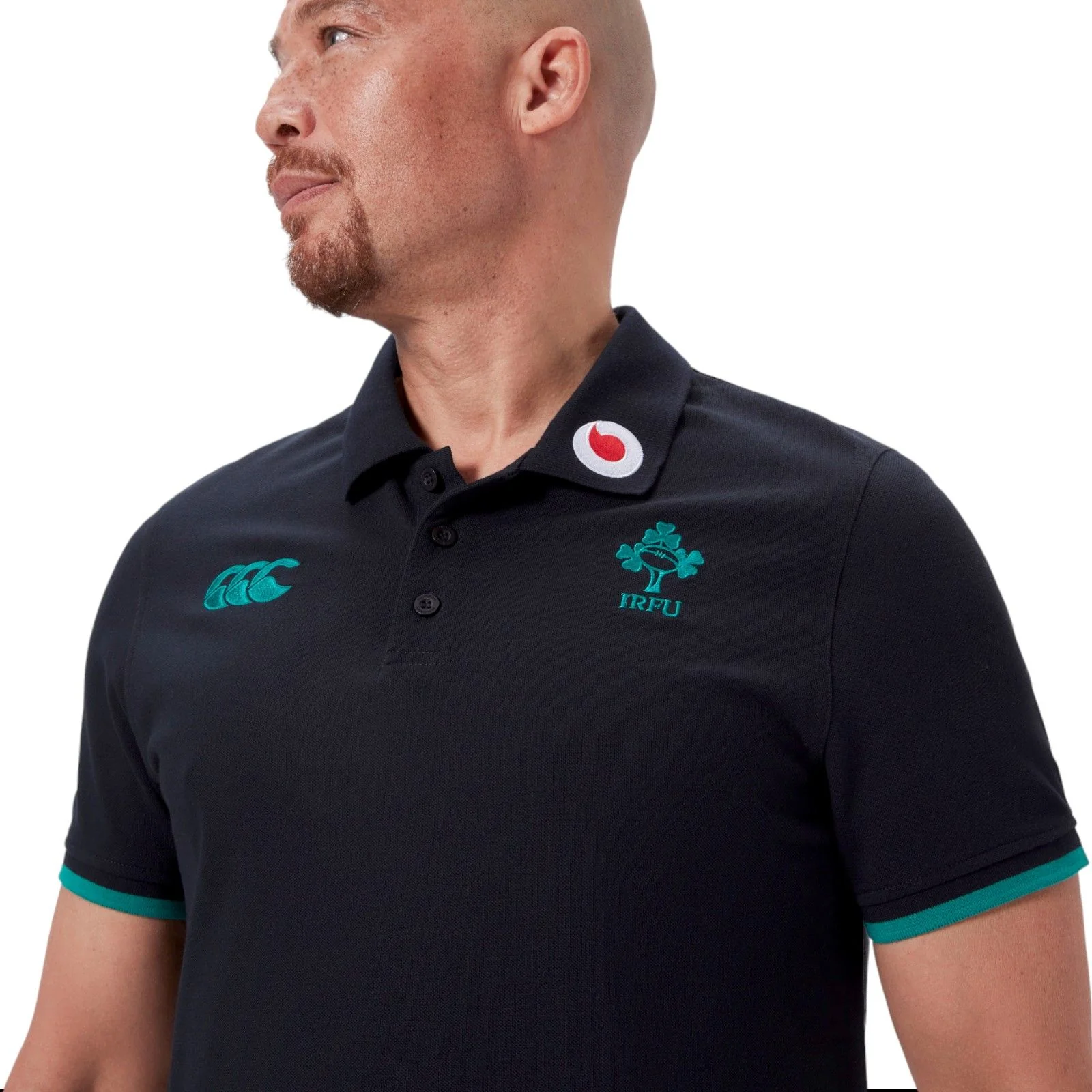 Canterbury IRFU Rugby Ireland 2025/26 Mens Team Polo Shirt - Image 3
