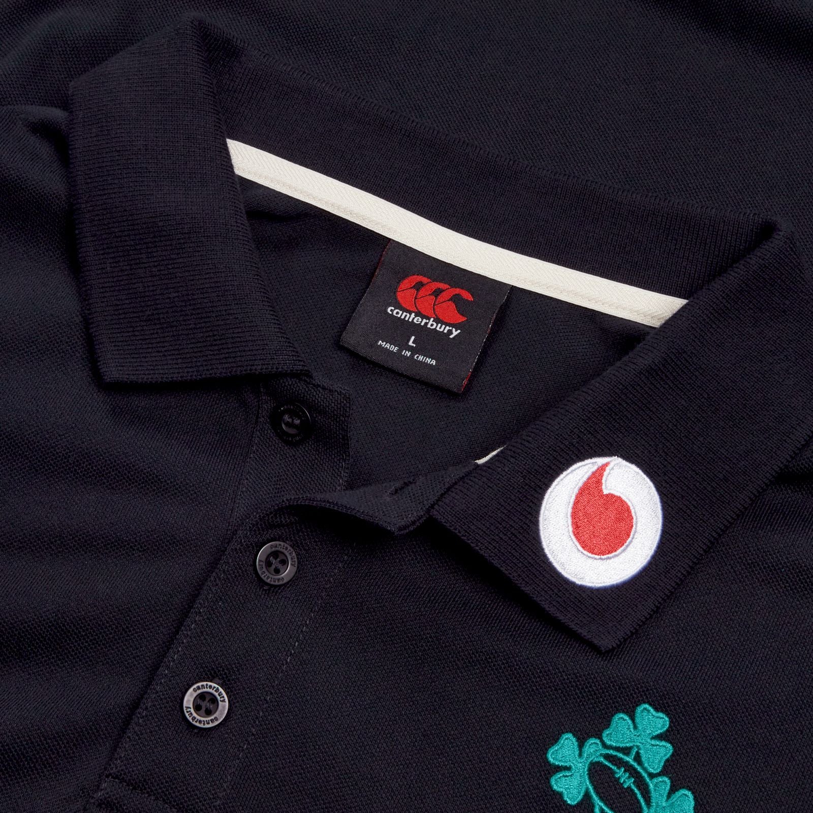 Canterbury IRFU Rugby Ireland 2025/26 Mens Team Polo Shirt - Image 6