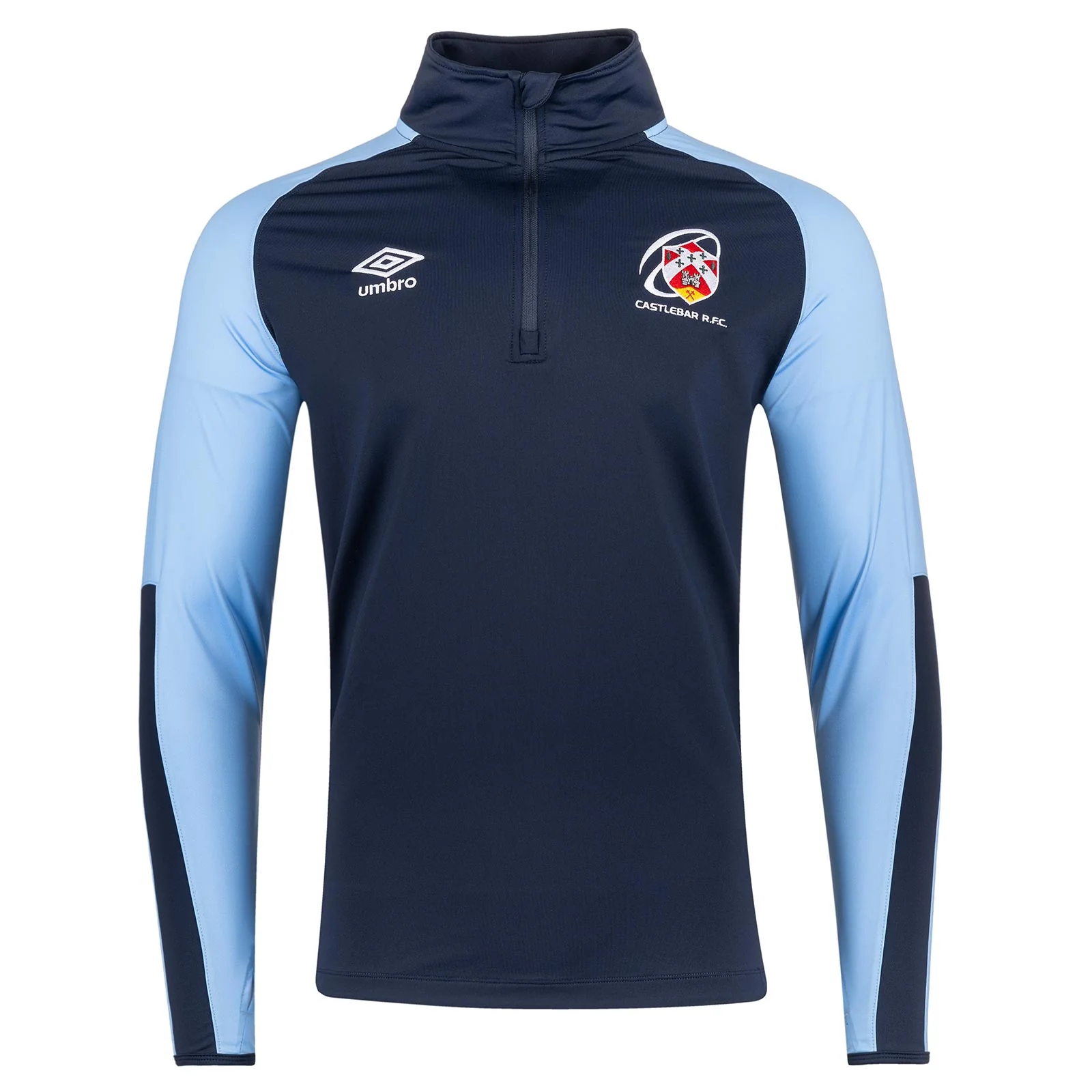 Umbro Castlebar Rugby Club 2024/25 Kids Half-Zip Midlayer - Image 3