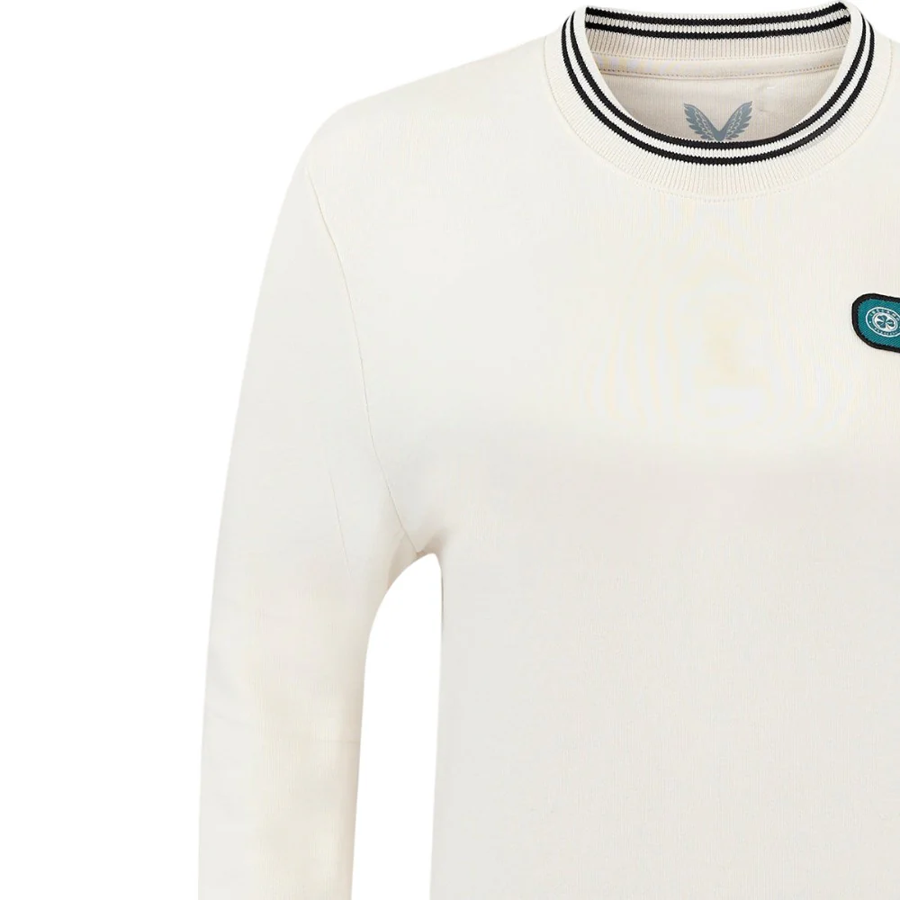 Castore FAI Ireland Football 2024/25 Womens Crop Fleece Crew Top - Image 4