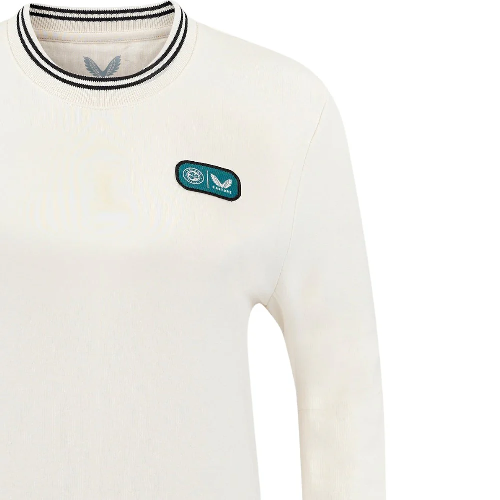 Castore FAI Ireland Football 2024/25 Womens Crop Fleece Crew Top - Image 5