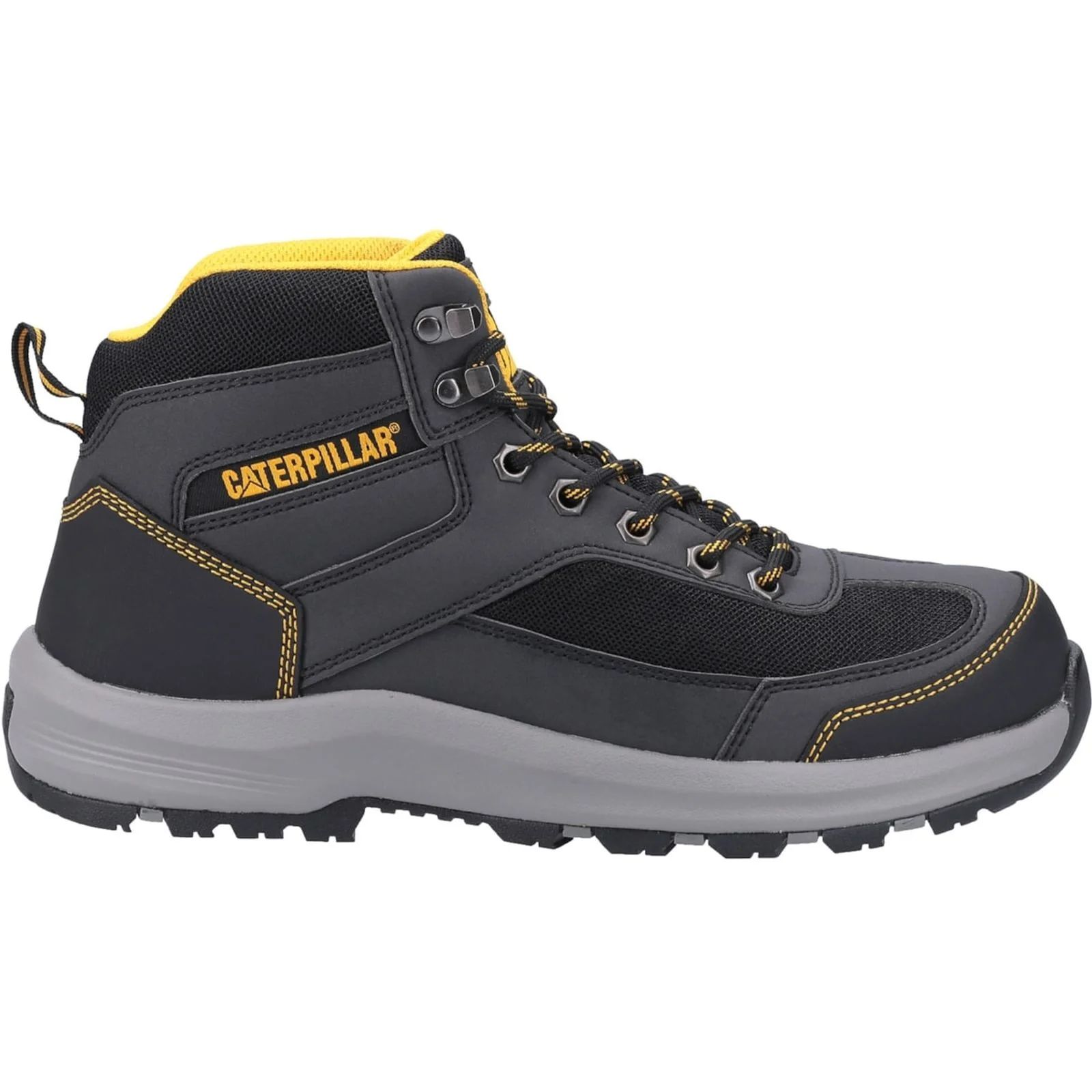 Caterpillar Mens Elmore Mid Safety Hiker Grey
