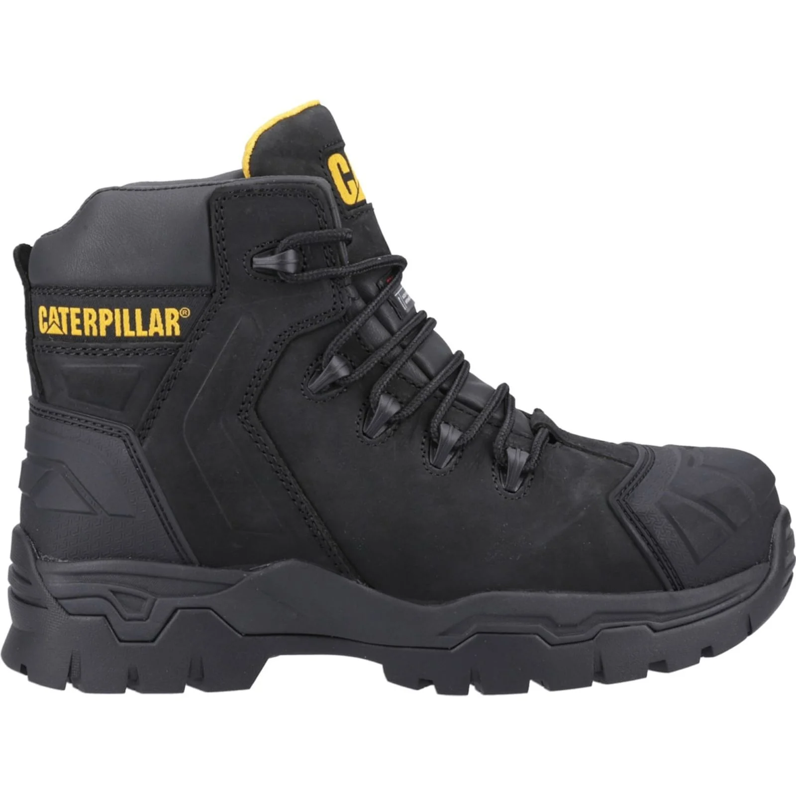 Caterpillar Mens Everett S3 WP Safety Boot Black
