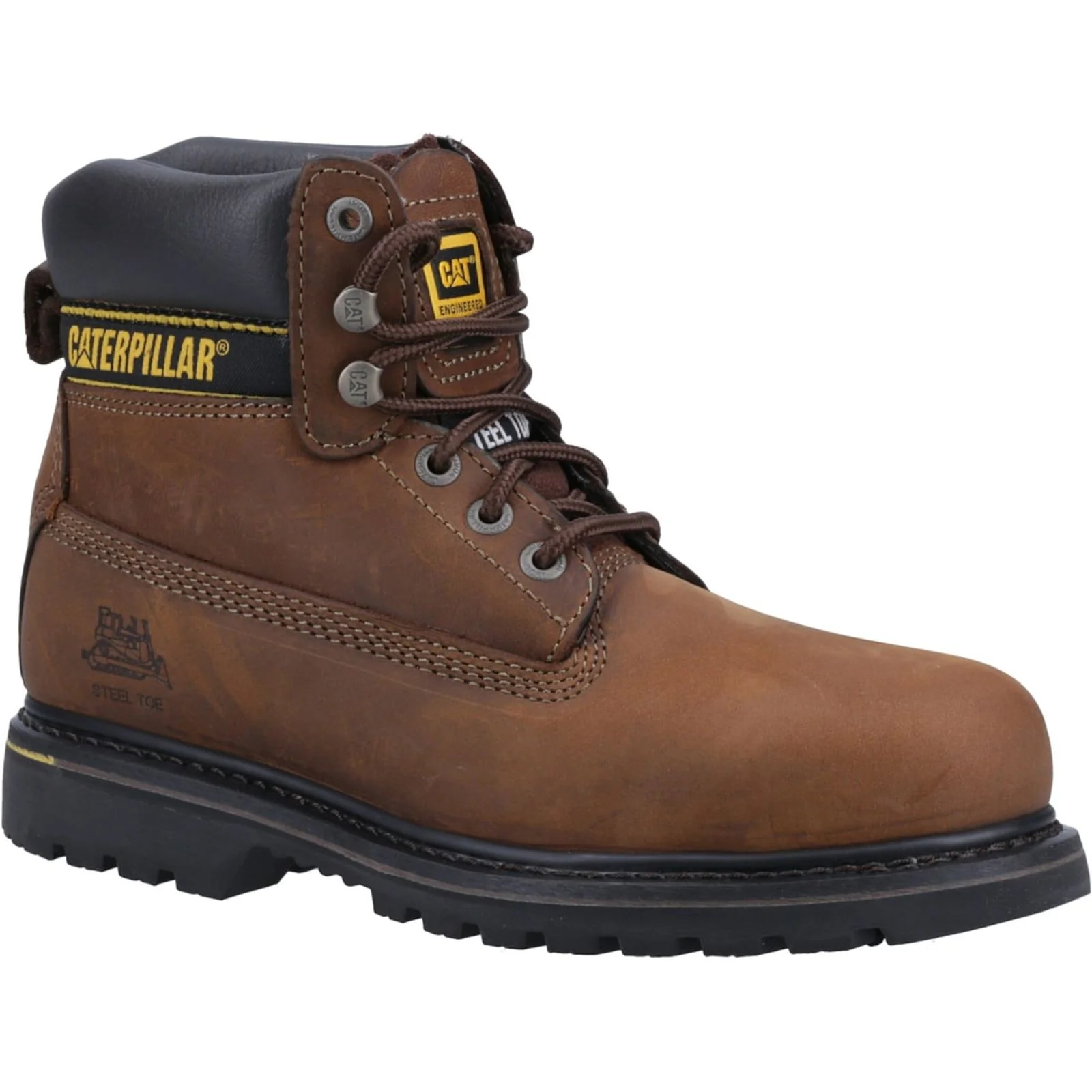 Caterpillar Mens Holton Safety Boot Brown - Image 6