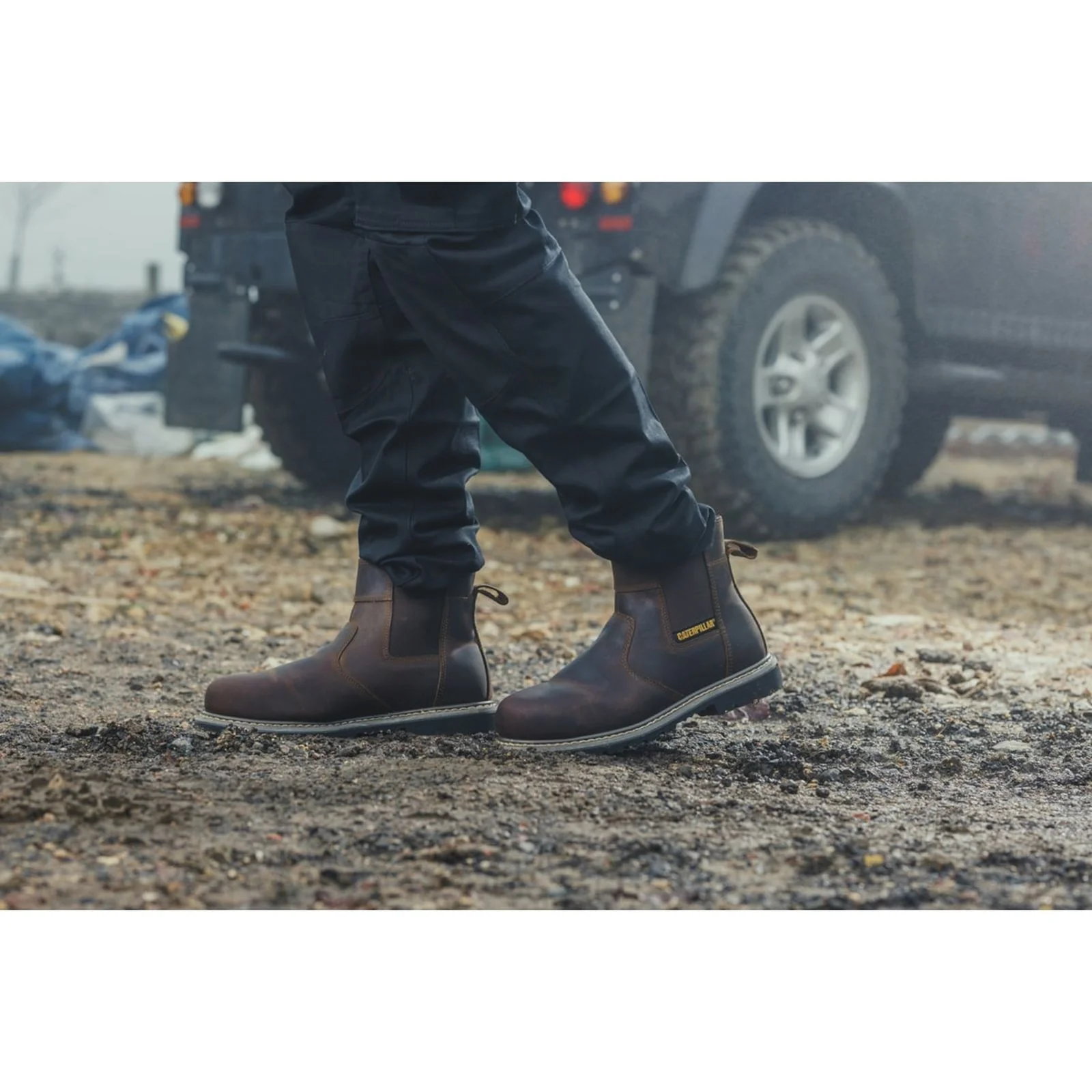 Caterpillar Mens Powerplant Dealer Safety Boot Brown - Image 5