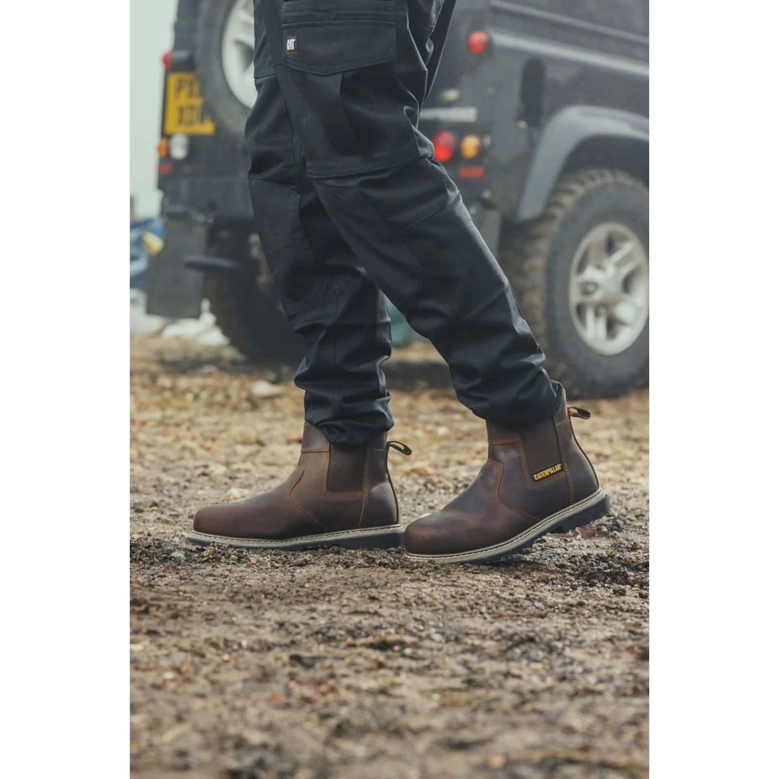 Caterpillar Mens Powerplant Dealer Safety Boot Brown - Image 6