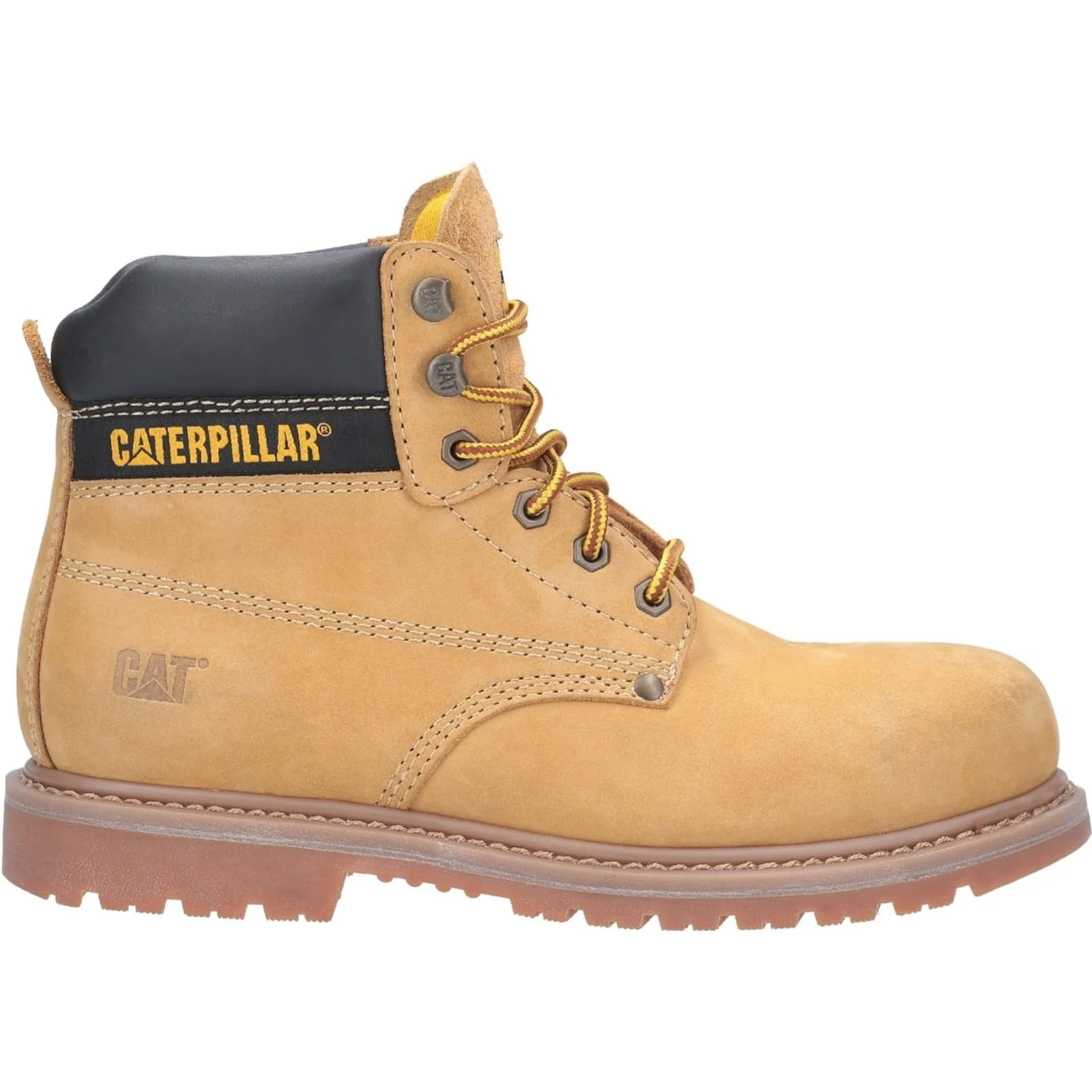 Caterpillar Mens Powerplant GYW Safety Boot Honey