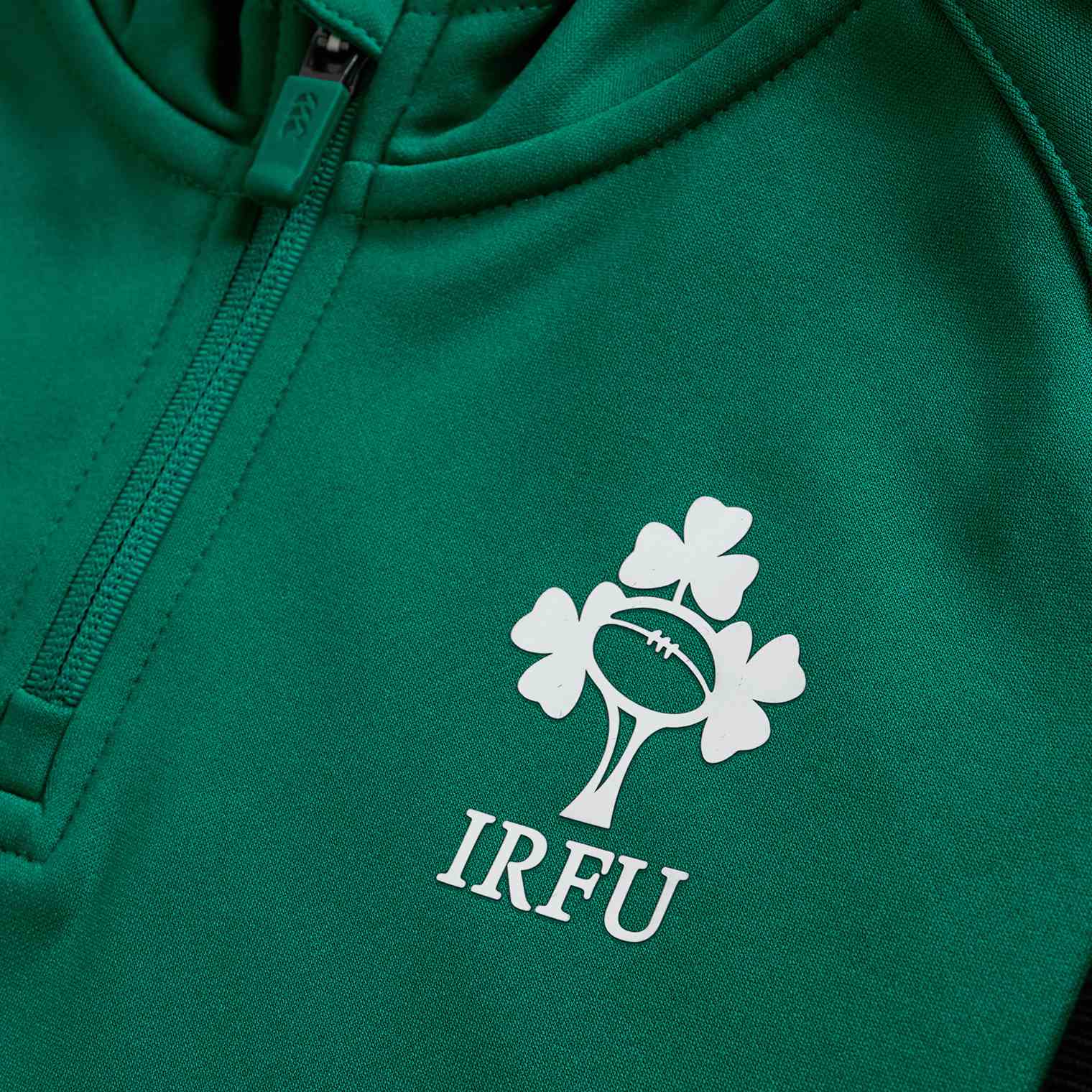 Canterbury IRFU Ireland Rugby Kids Half-Zip Training Hoodie - Image 6