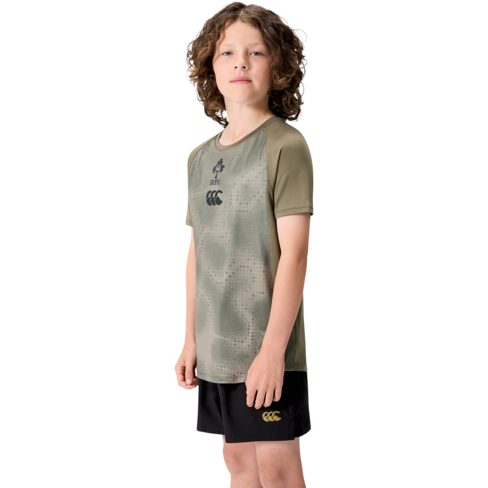 Canterbury IRFU Ireland Rugby Superlight Kids Training T-Shirt - Image 3