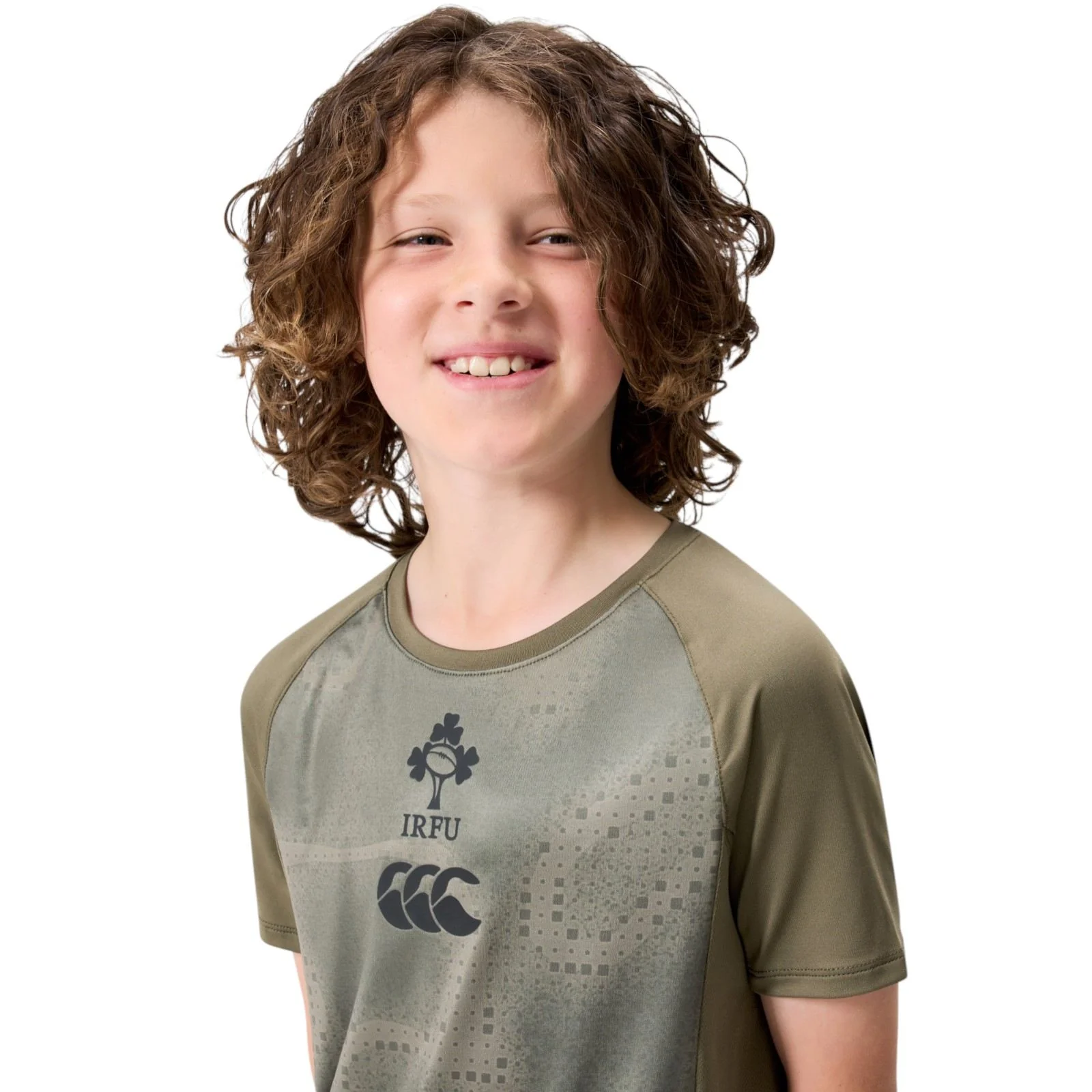 Canterbury IRFU Ireland Rugby Superlight Kids Training T-Shirt - Image 4