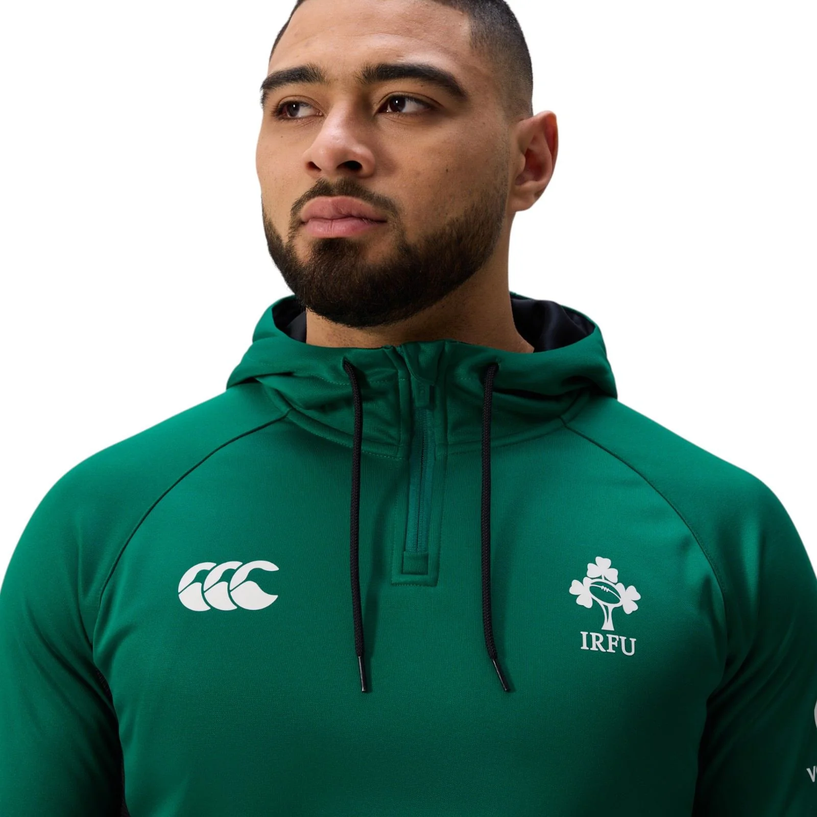 Canterbury IRFU Ireland Rugby Mens Half-Zip Training Hoodie - Image 4