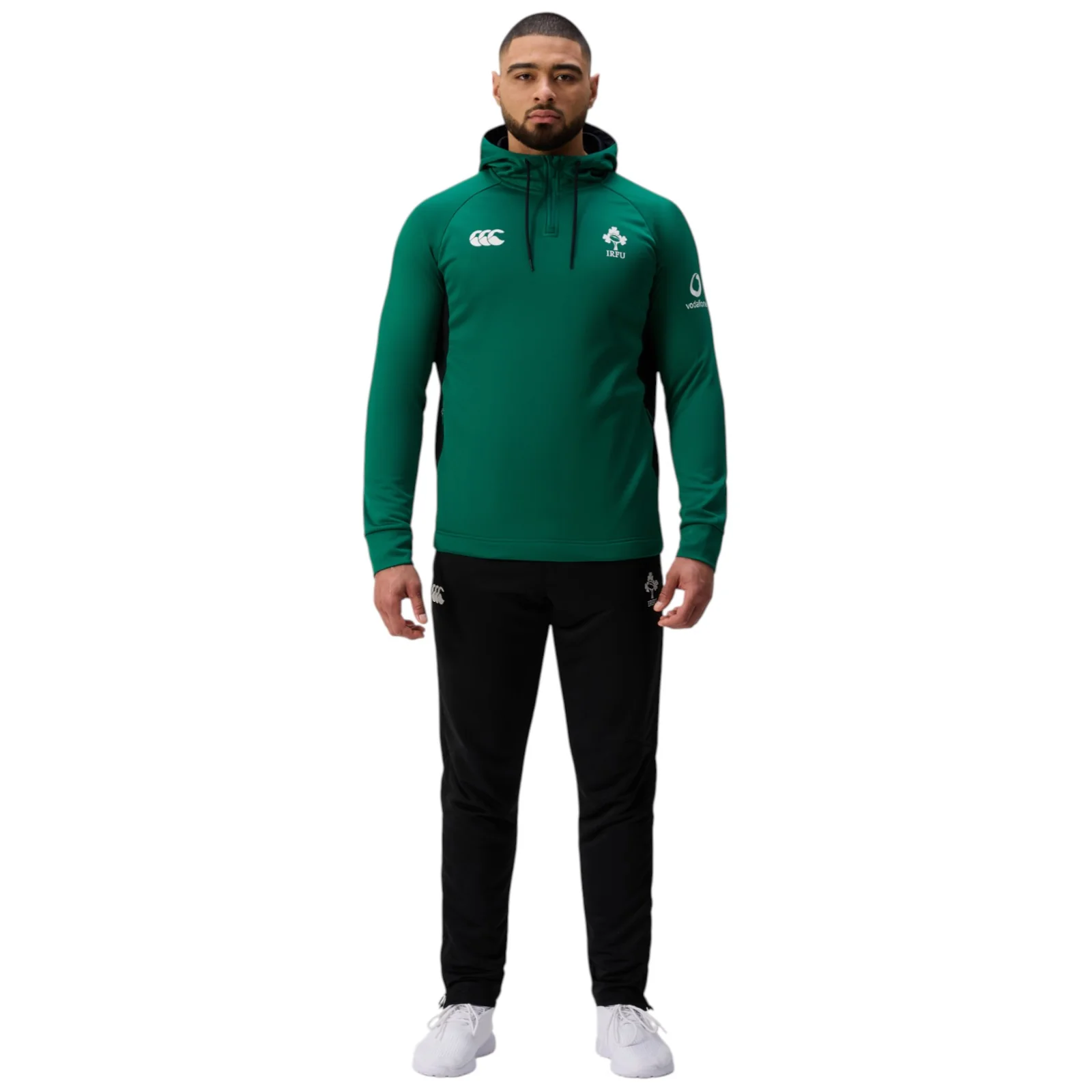 Canterbury IRFU Ireland Rugby Mens Half-Zip Training Hoodie - Image 9