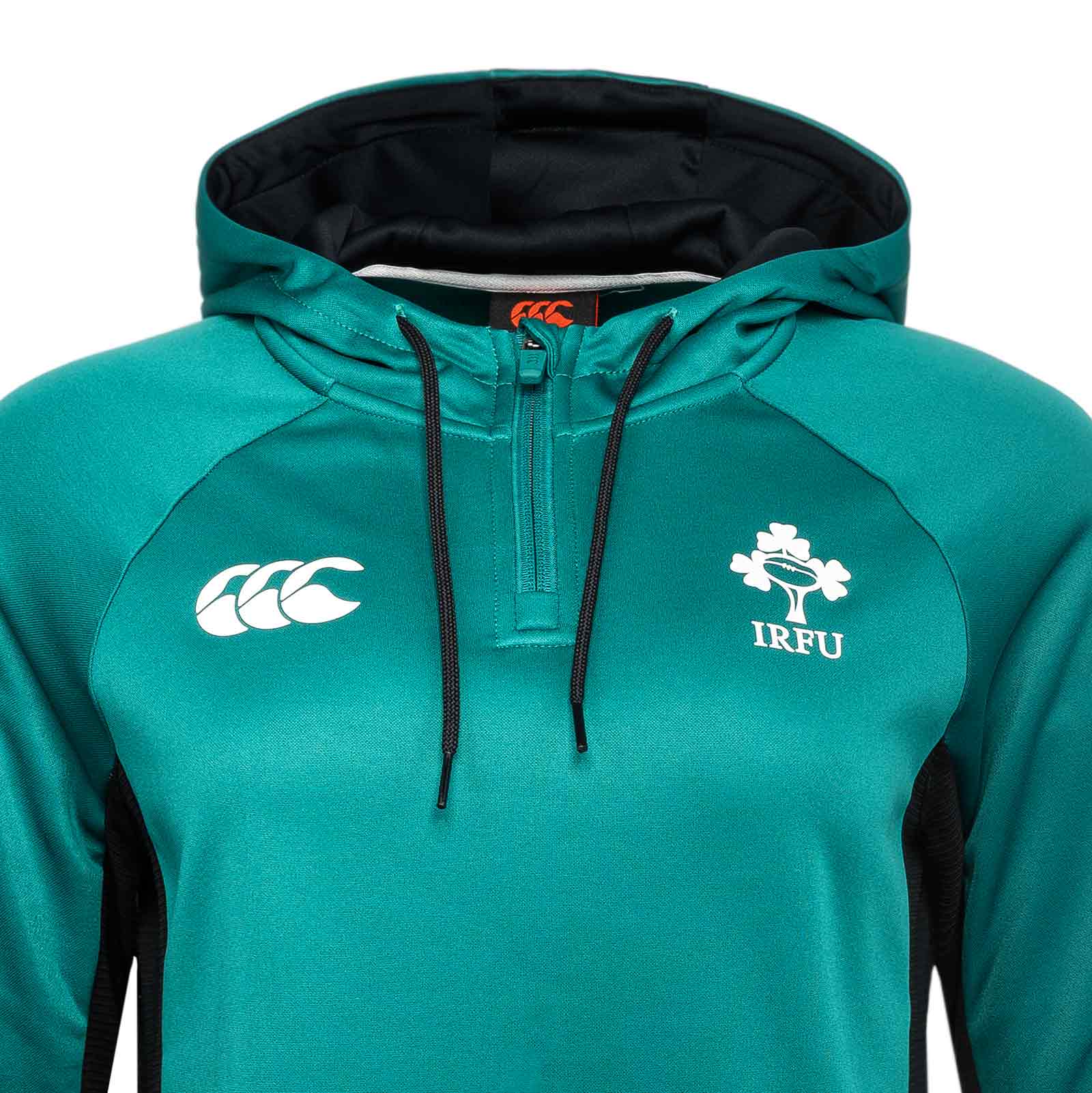 Canterbury IRFU Ireland Rugby Womens ½ Zip Training Hoodie - Image 3
