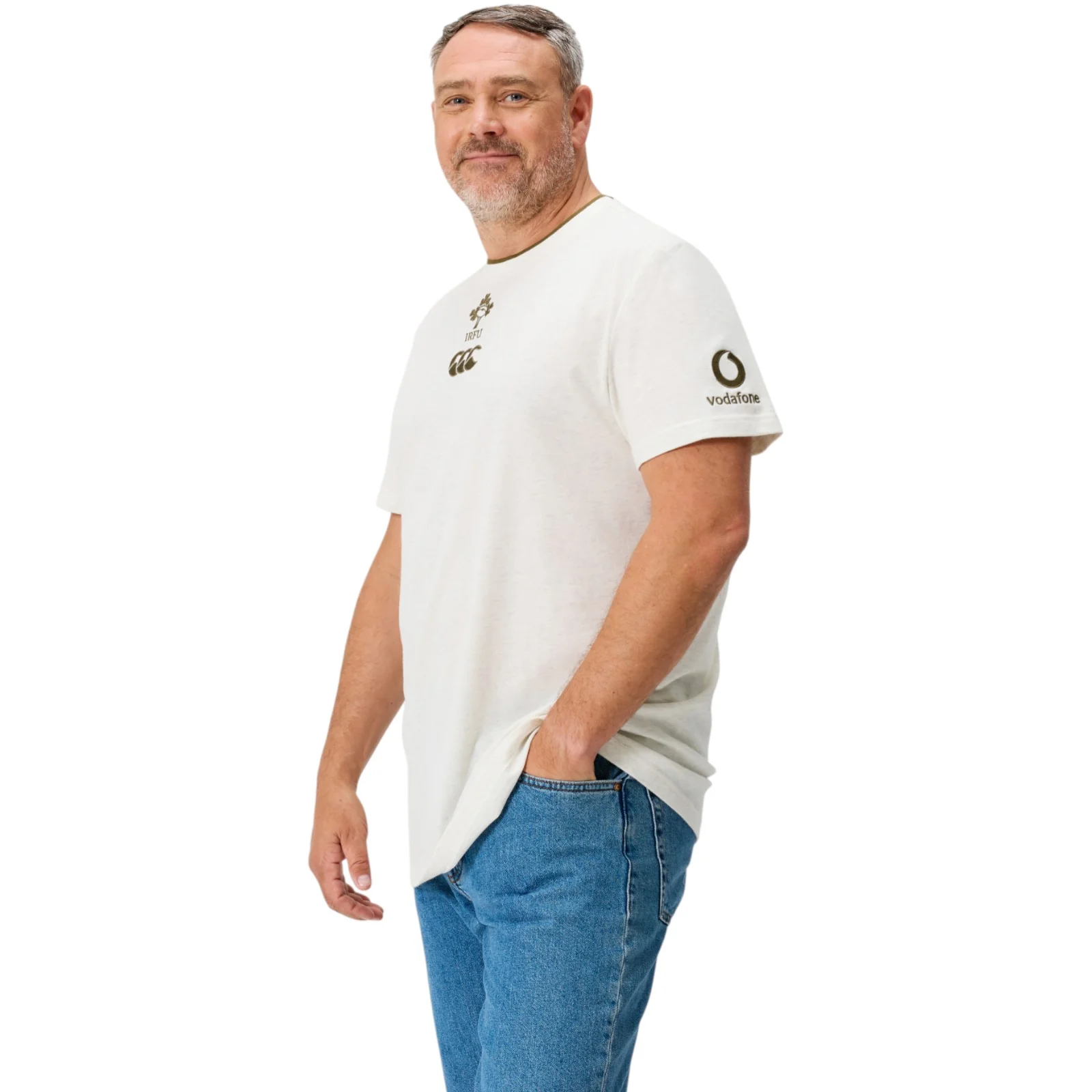 Canterbury IRFU Ireland Rugby Mens Short Sleeved T-Shirt - Image 3