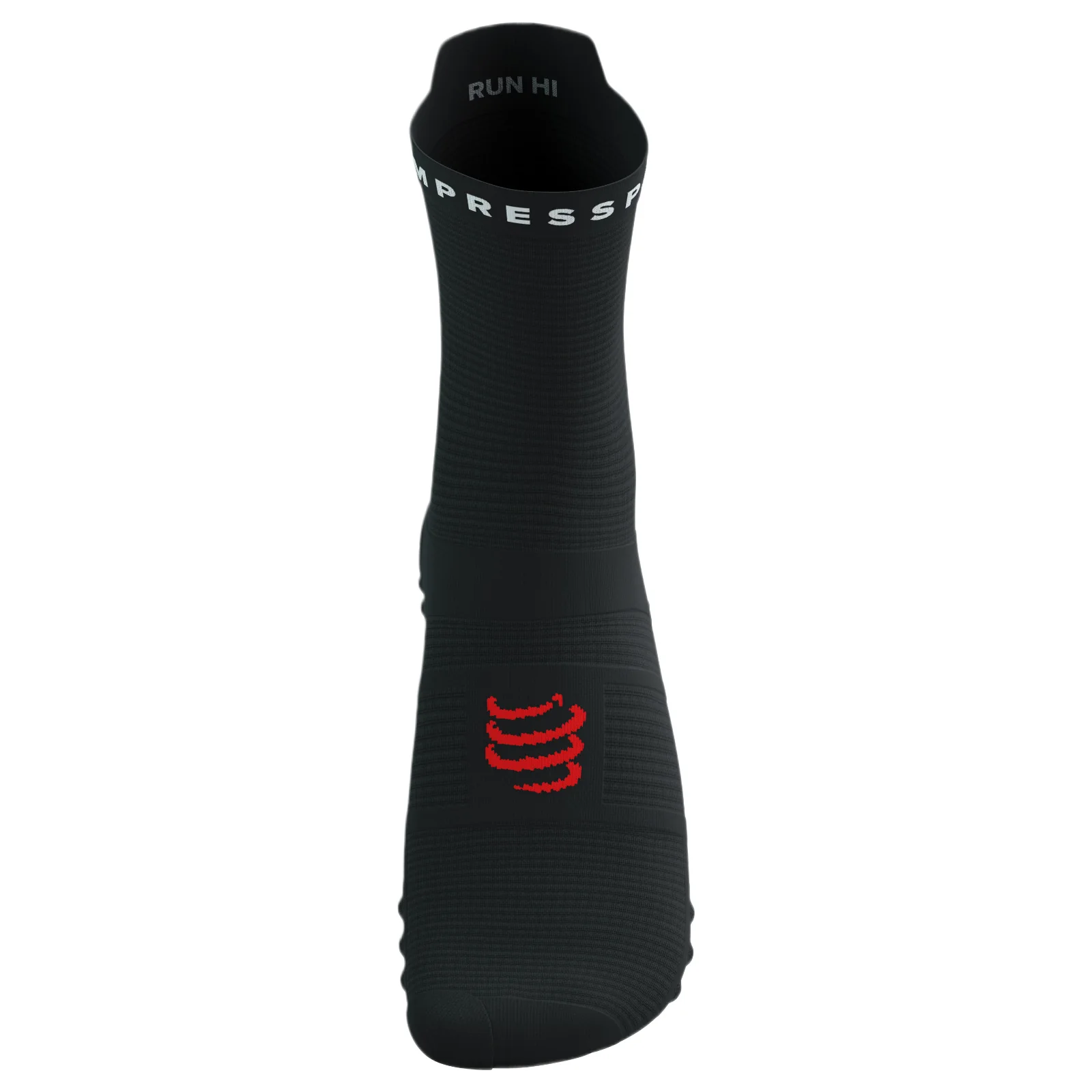 Compressport Pro Racing V4.0 Run High Socks - Black / White - Image 5