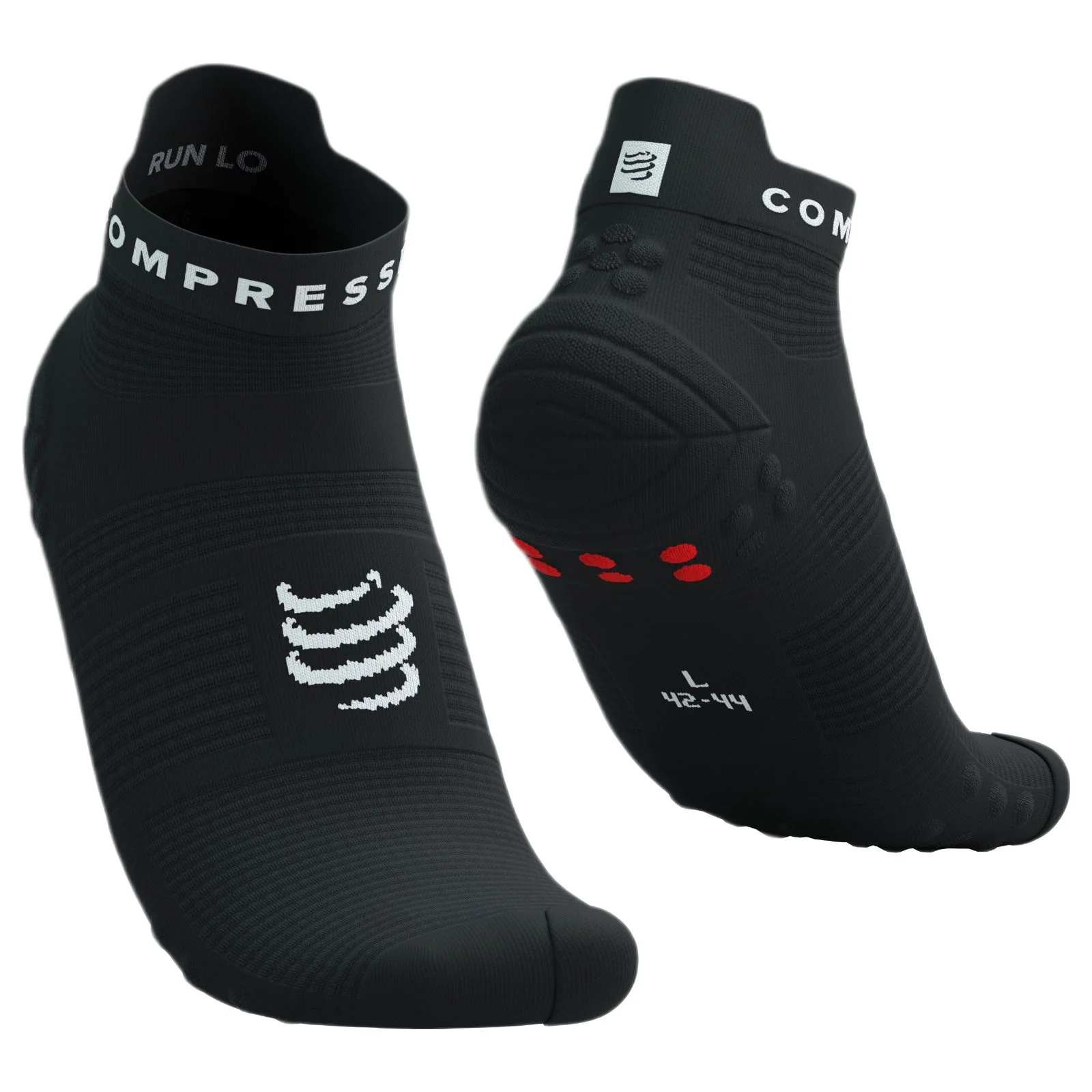 Compressport Pro Racing V4.0 Run Low Socks - White/Blue/Green