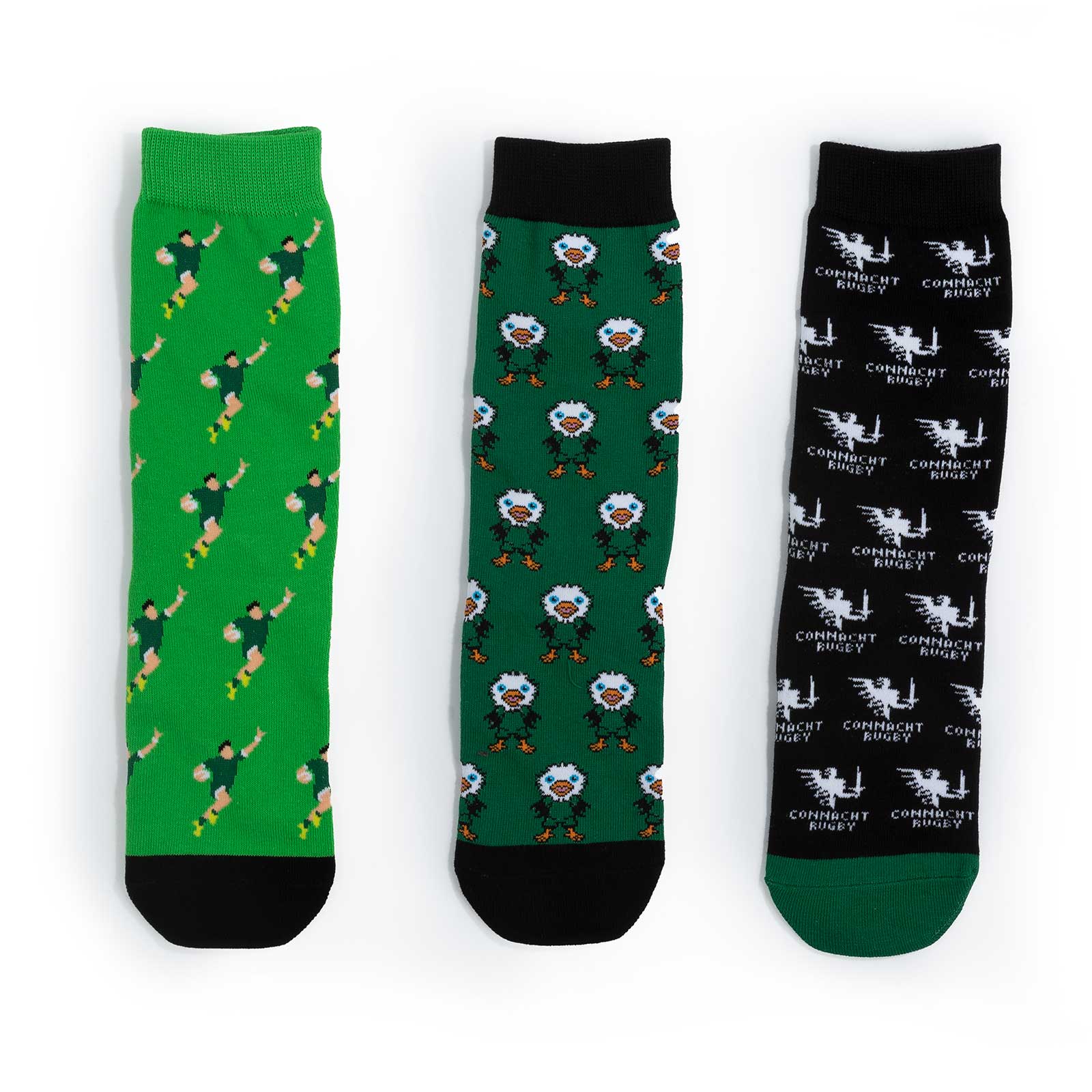 Connacht Gift Box 3 Pack Kids Socks - Image 2