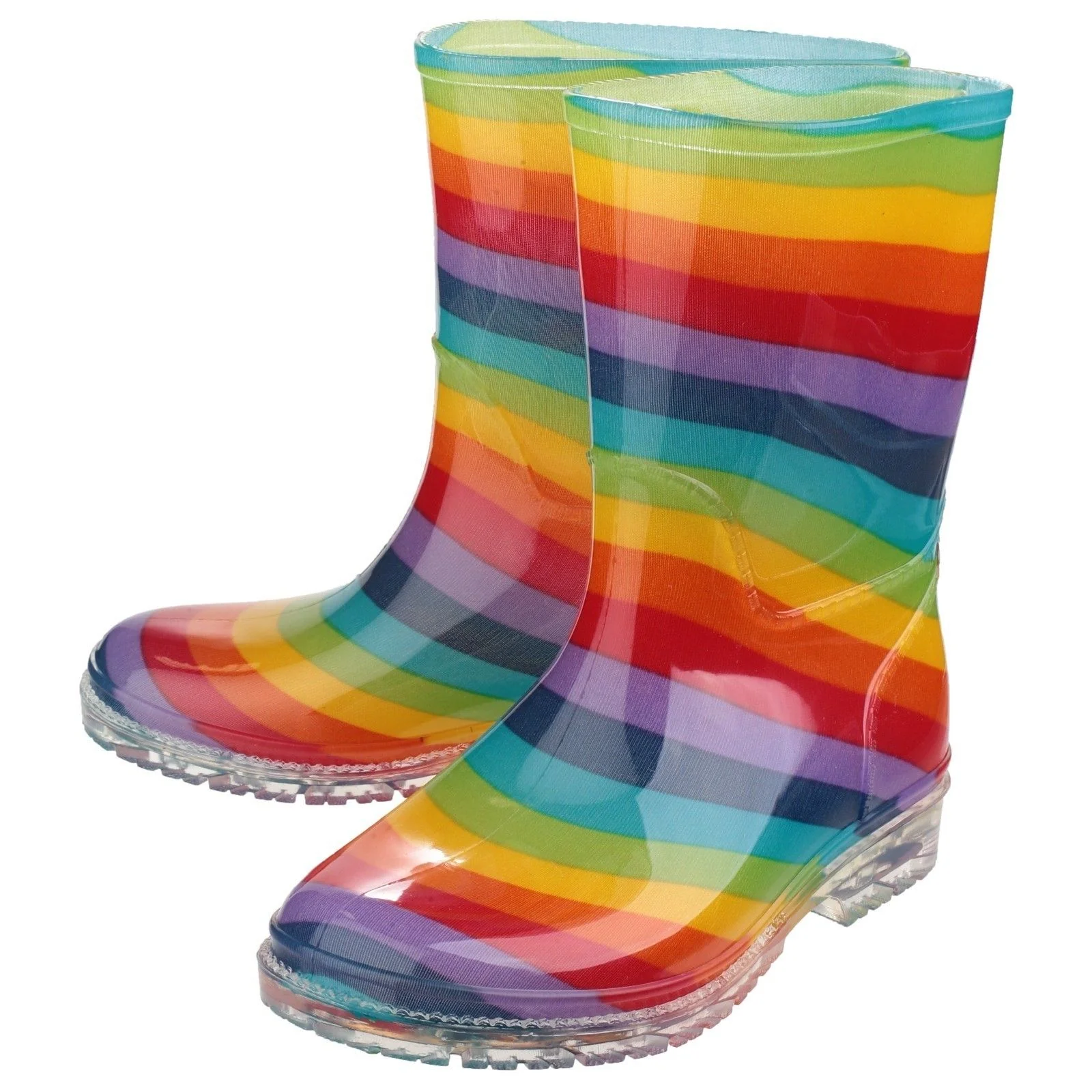 Cotswold Infant Girls Pvc Wellington Rainbow - Image 4