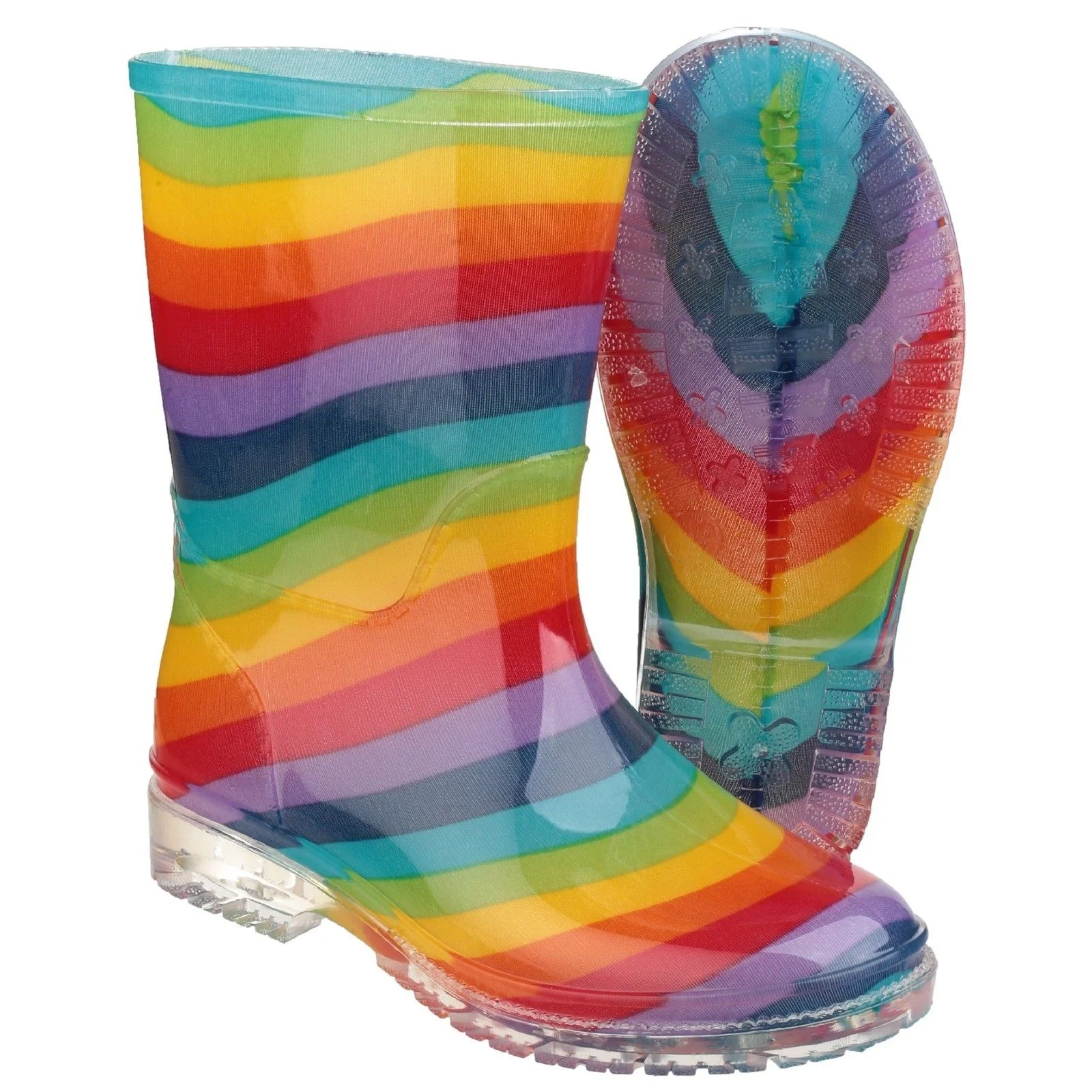 Cotswold Infant Girls Pvc Wellington Rainbow - Image 5