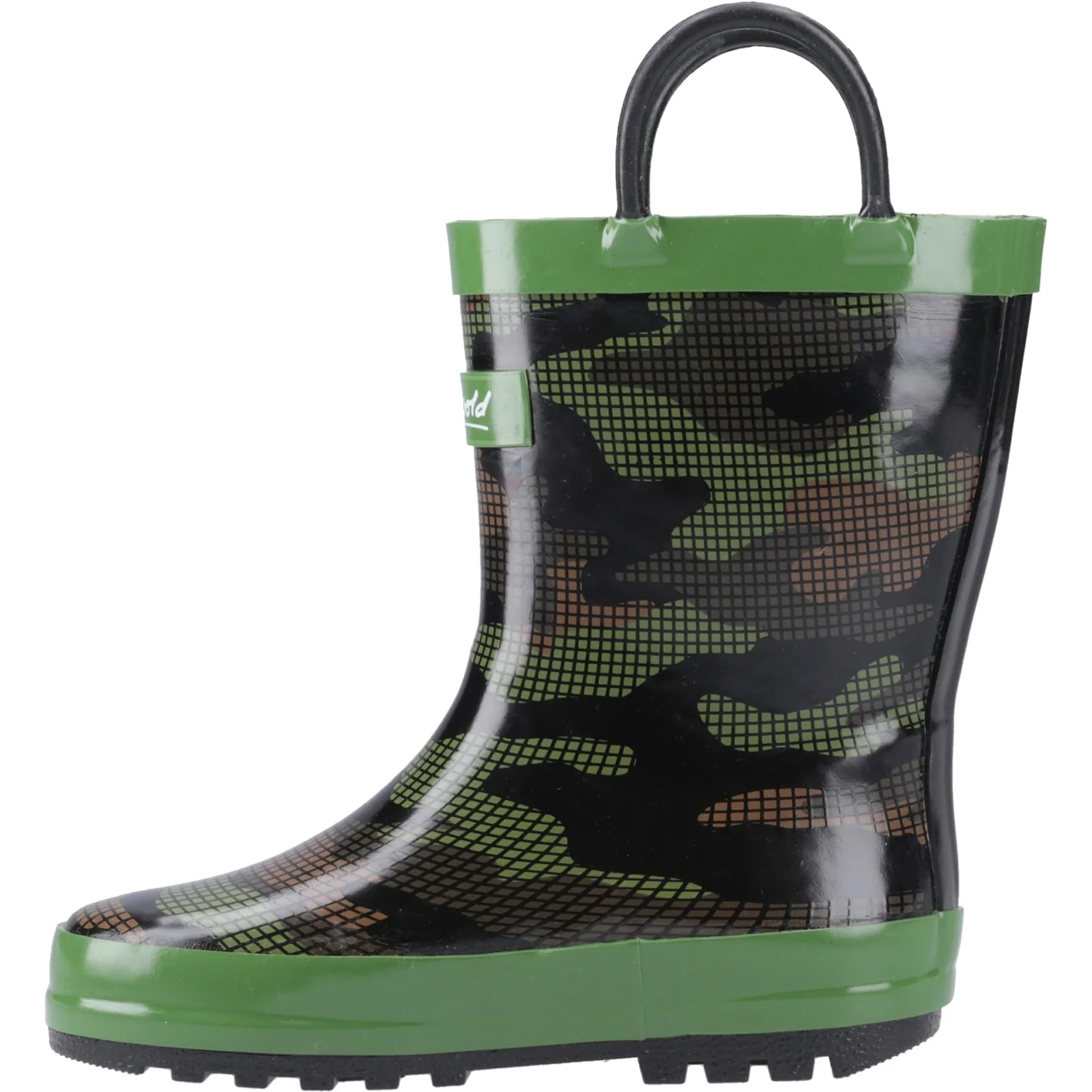 Cotswold Junior Kids Puddle Waterproof Pull On Boot Camouflage - Image 2