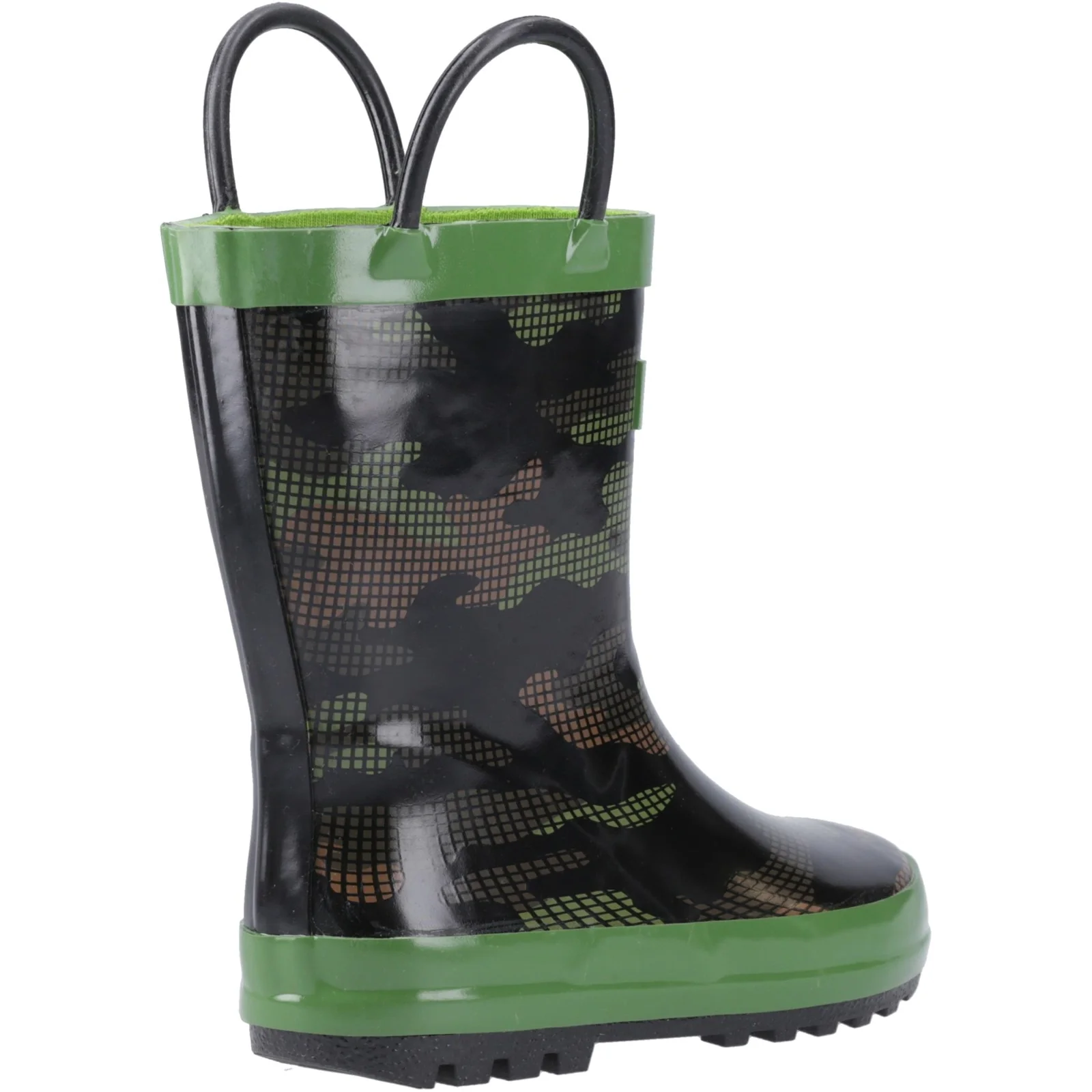 Cotswold Junior Kids Puddle Waterproof Pull On Boot Camouflage - Image 4