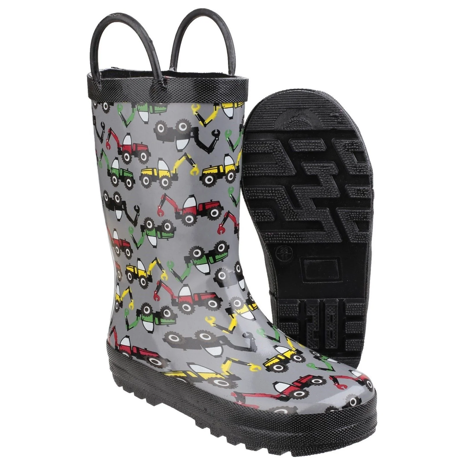 Cotswold Infant Kids Puddle Waterproof Pull On Boot Digger - Image 5