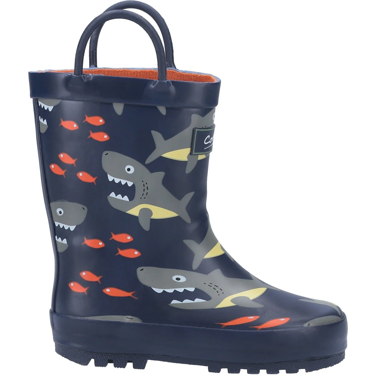 Cotswold Infant Kids Puddle Waterproof Pull On Boot Shark