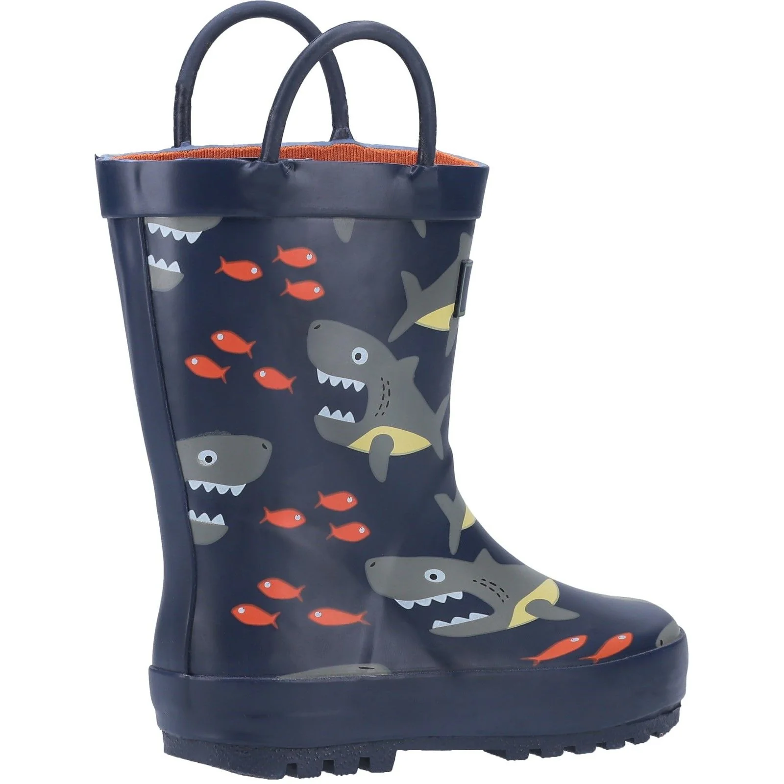 Cotswold Infant Kids Puddle Waterproof Pull On Boot Shark - Image 4