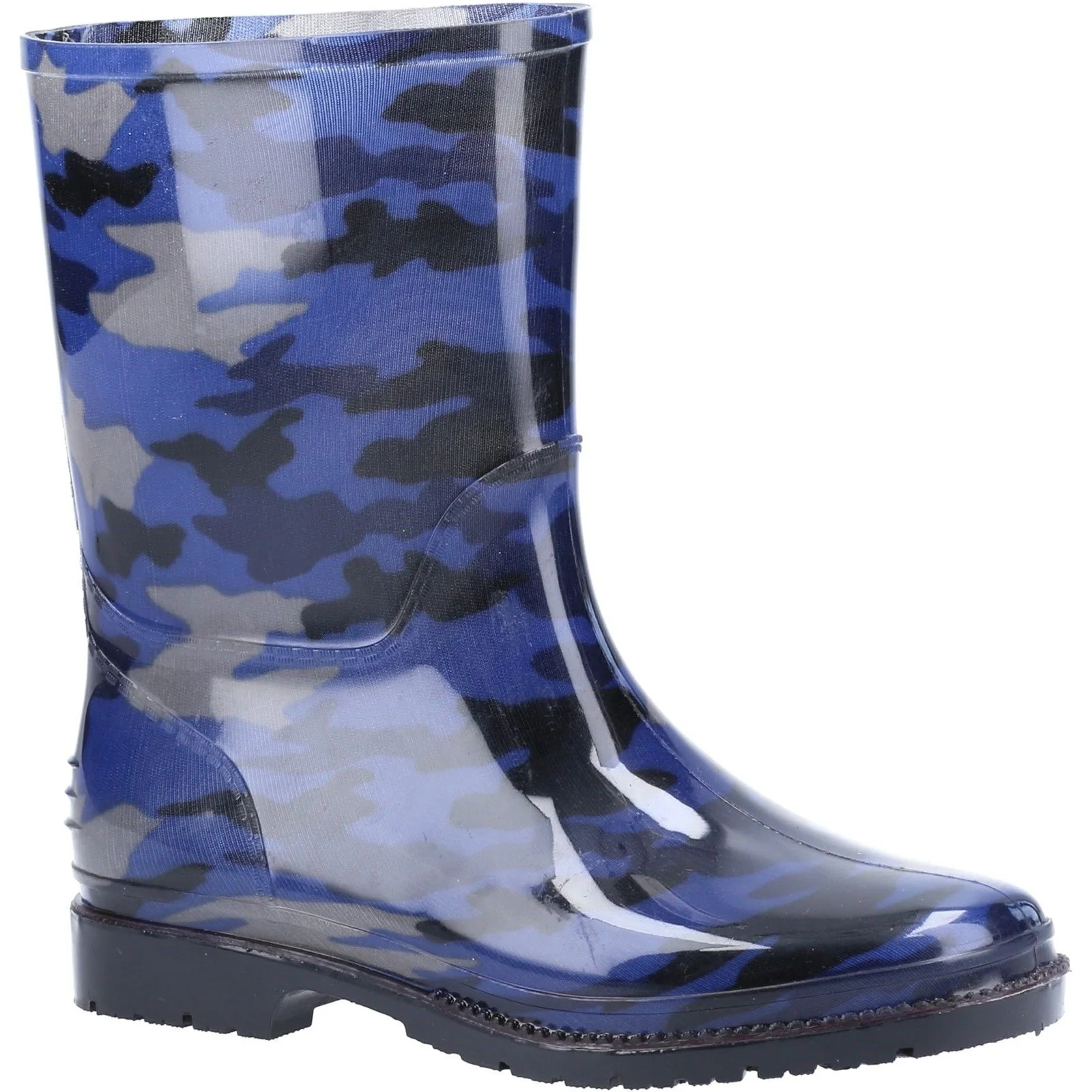 Cotswold Junior Girls Pvc Wellington Navy Camo - Image 4