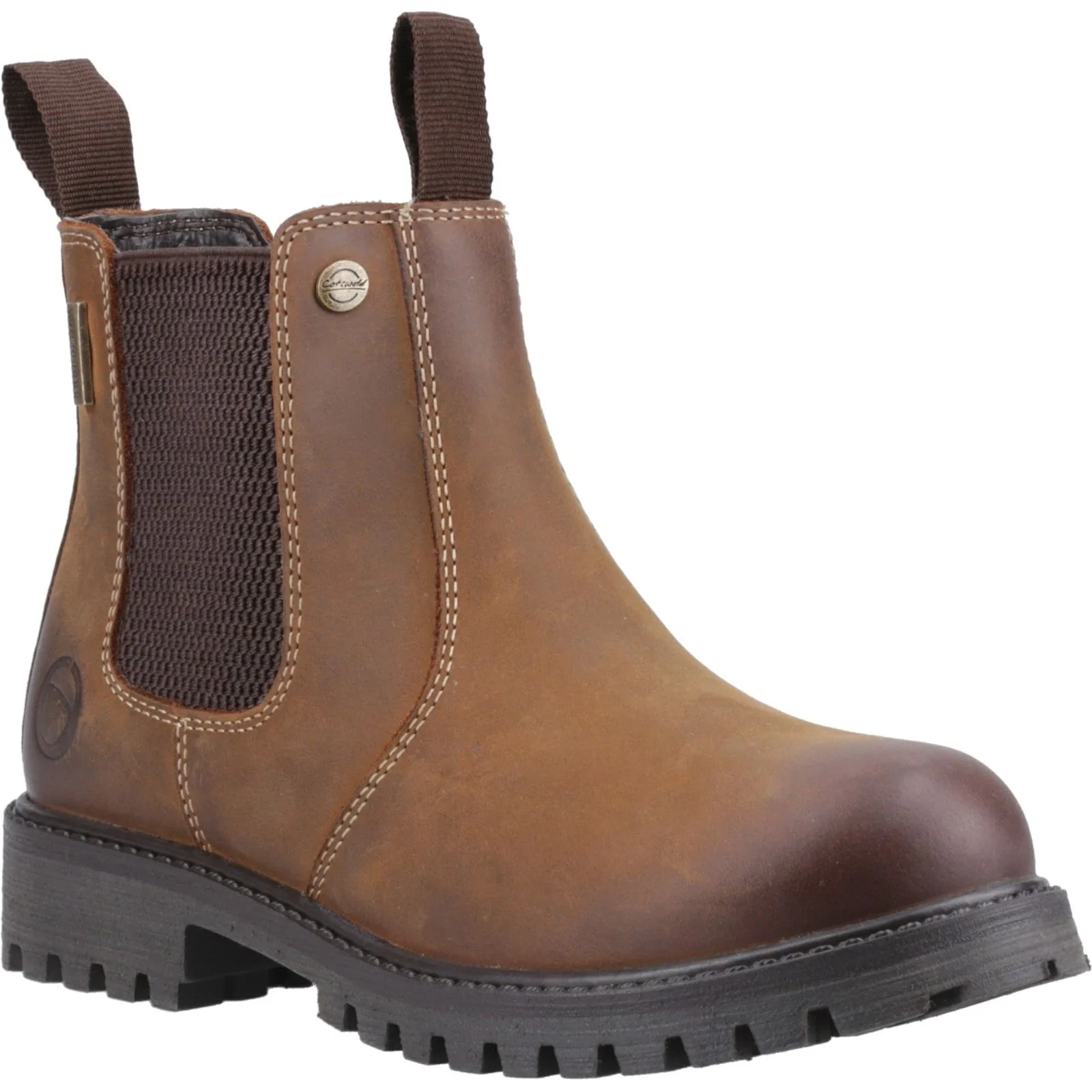 Cotswold Junior Kids Aston Pull On Dealer Boot Tan - Image 5