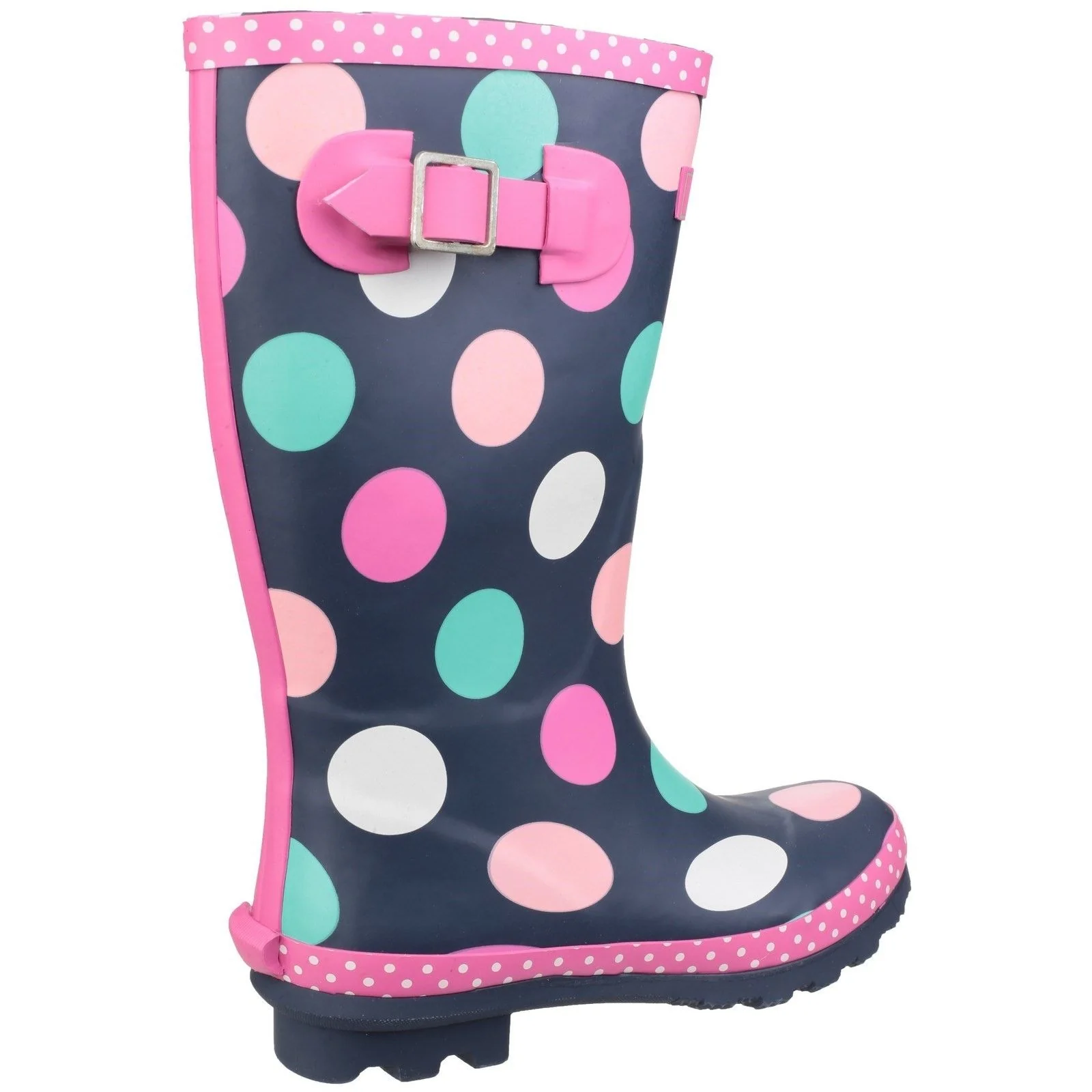 Cotswold Junior Kids Dotty Pull On Wellington Boot Multicoloured - Image 4